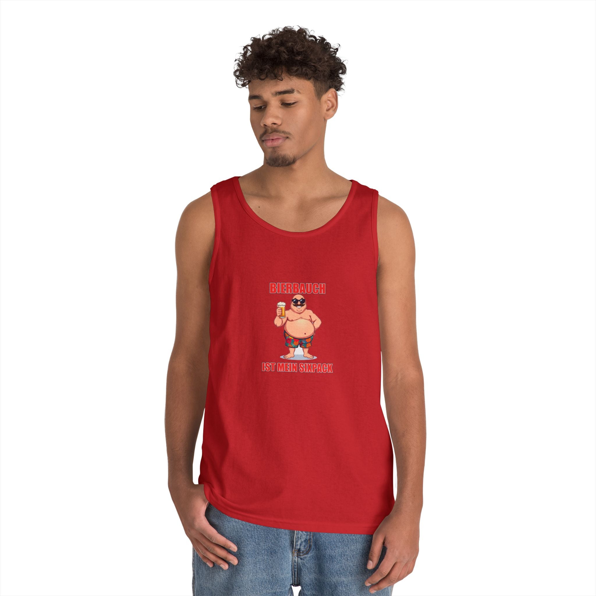 Bierbauch ist mein Sixpack – Retro Poster – Tanktop (Heavy)