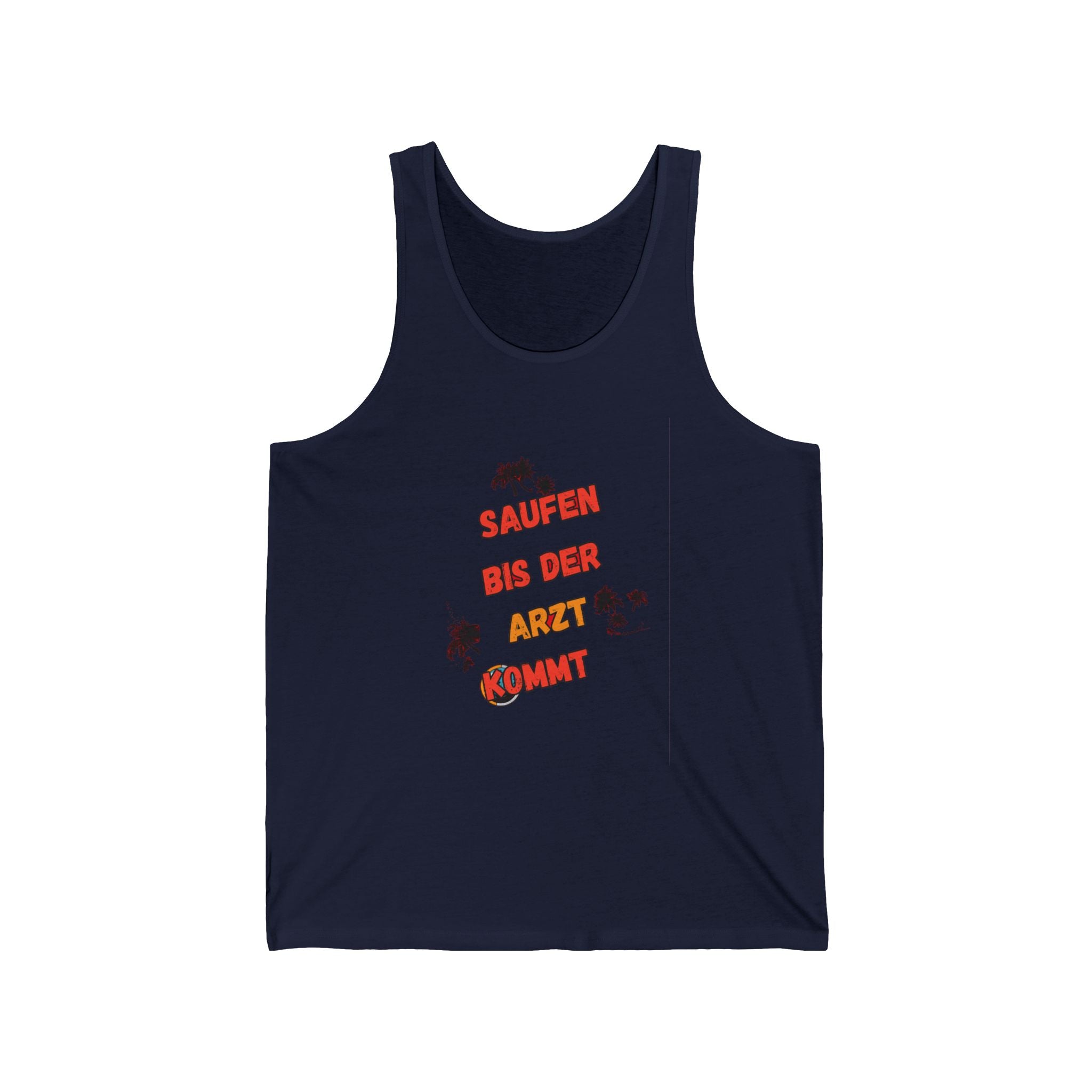 Saufen bis der Arzt kommt – Motiv B – Tanktop (Slim Fit)