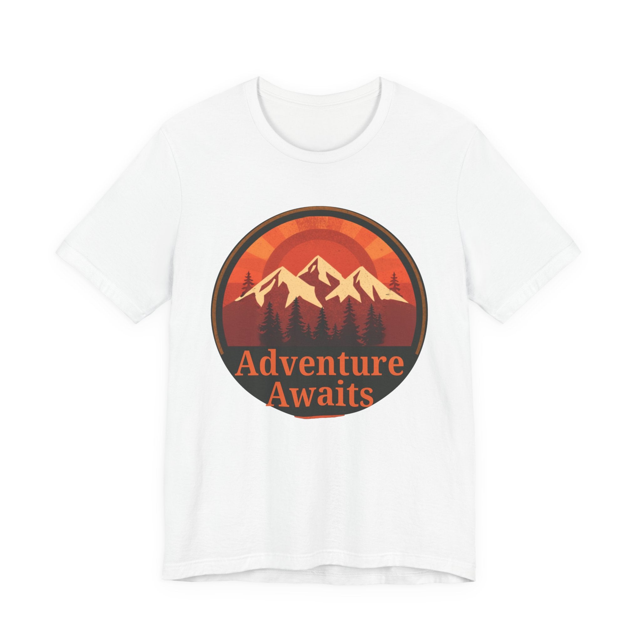 Adventure Awaits – Retro Sunset T-Shirt