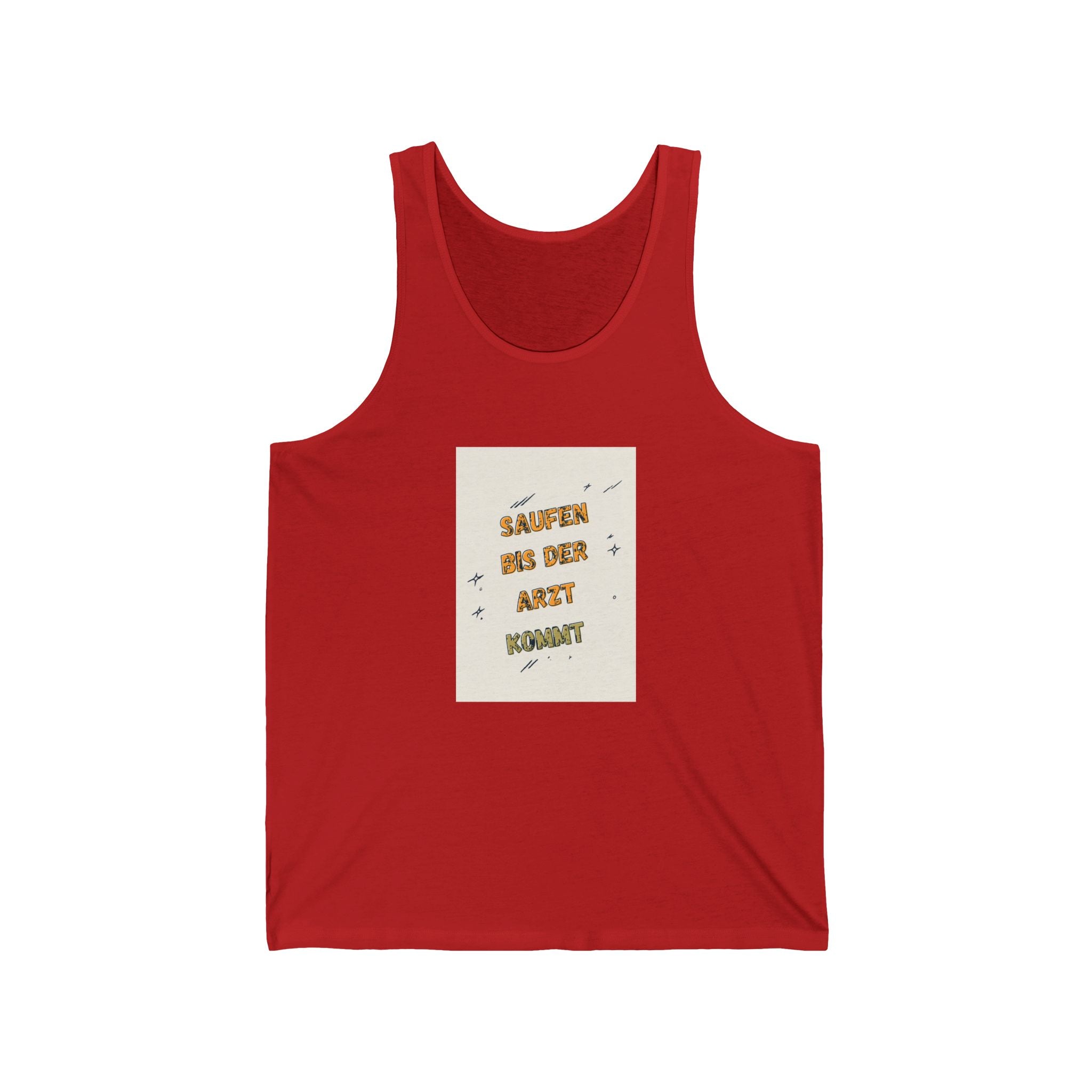Saufen bis der Arzt kommt – Motiv C – Tanktop (Slim Fit)