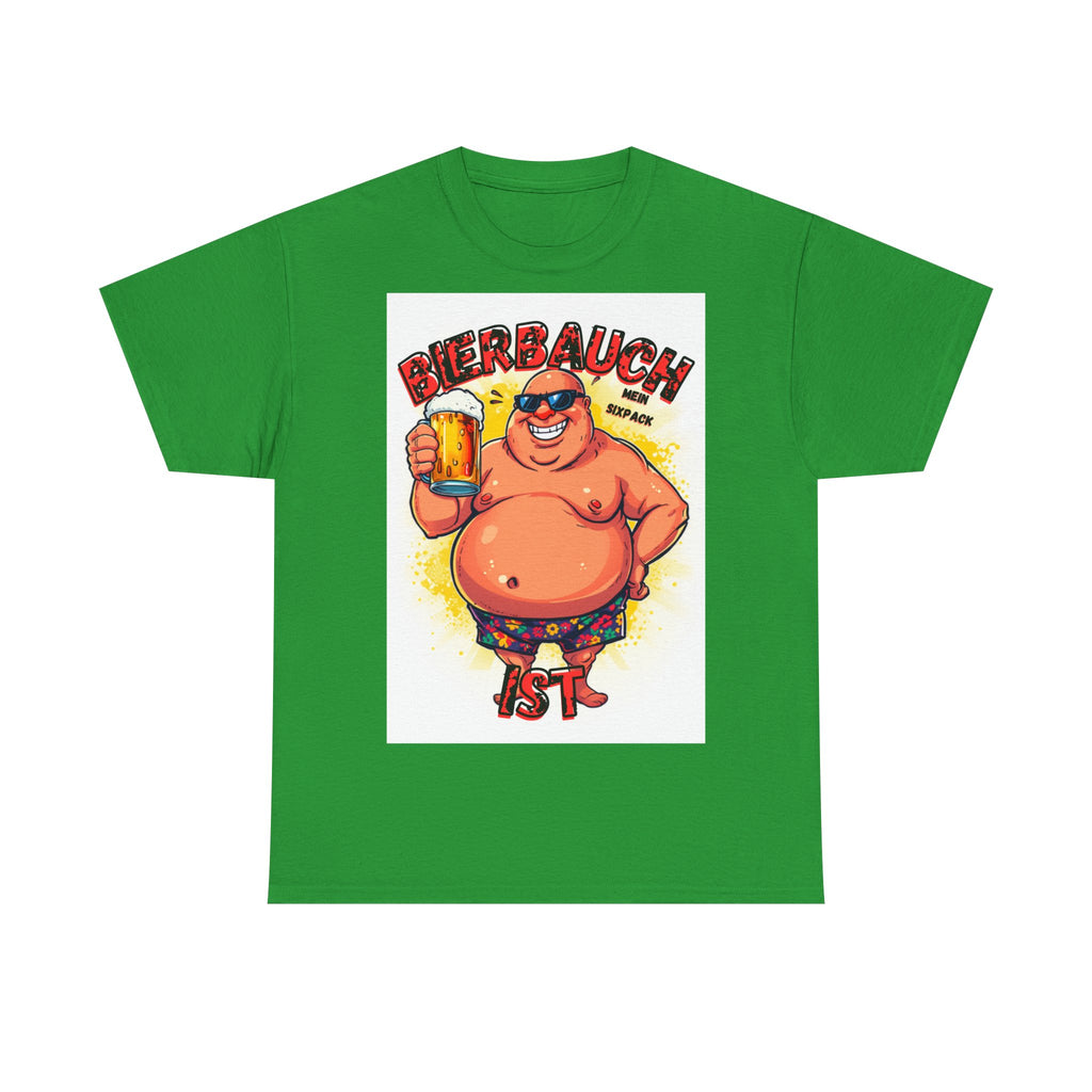 Bierbauch ist mein Sixpack – Cartoon Party-Guy – Unisex T-Shirt