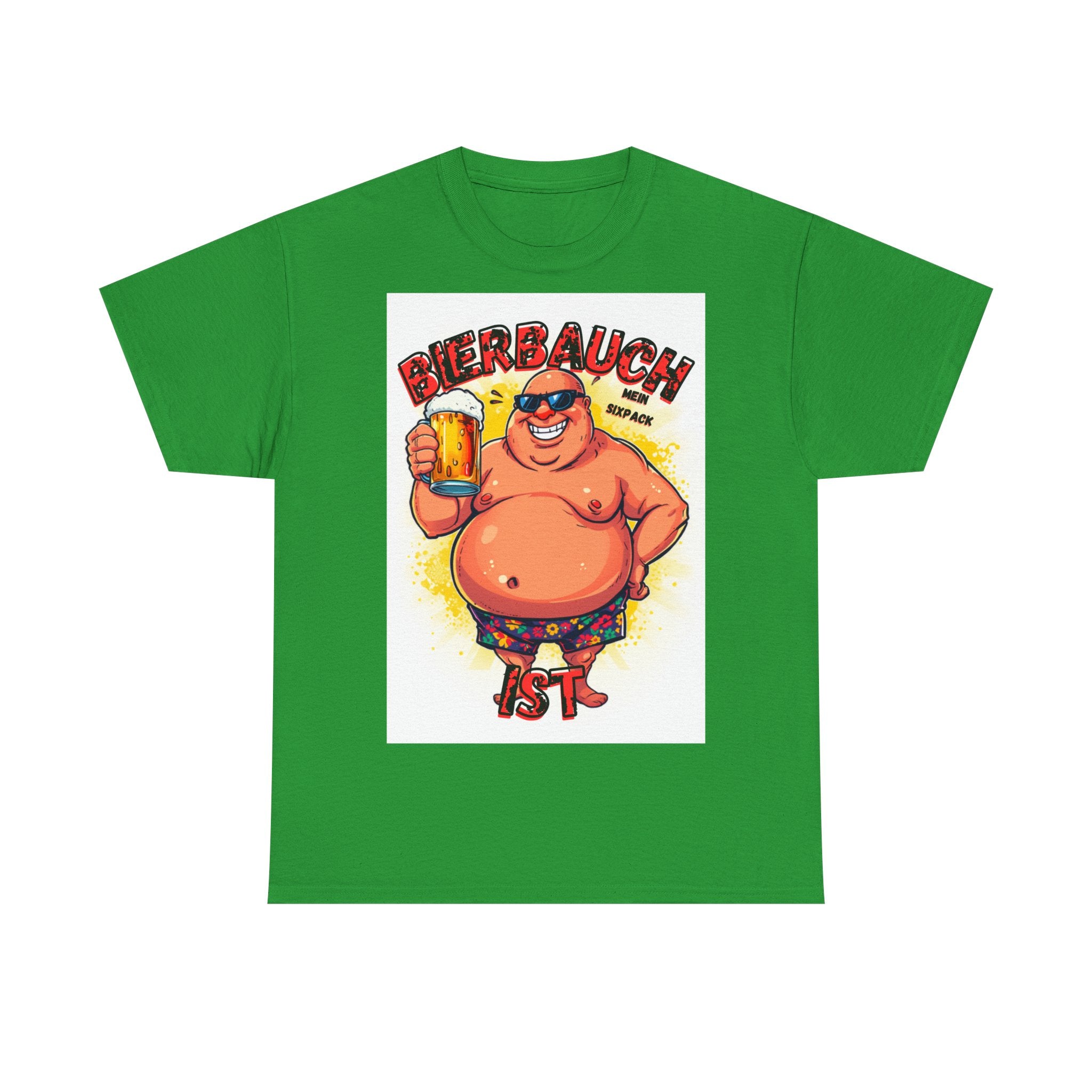 Bierbauch ist mein Sixpack – Cartoon Party-Guy – Unisex T-Shirt