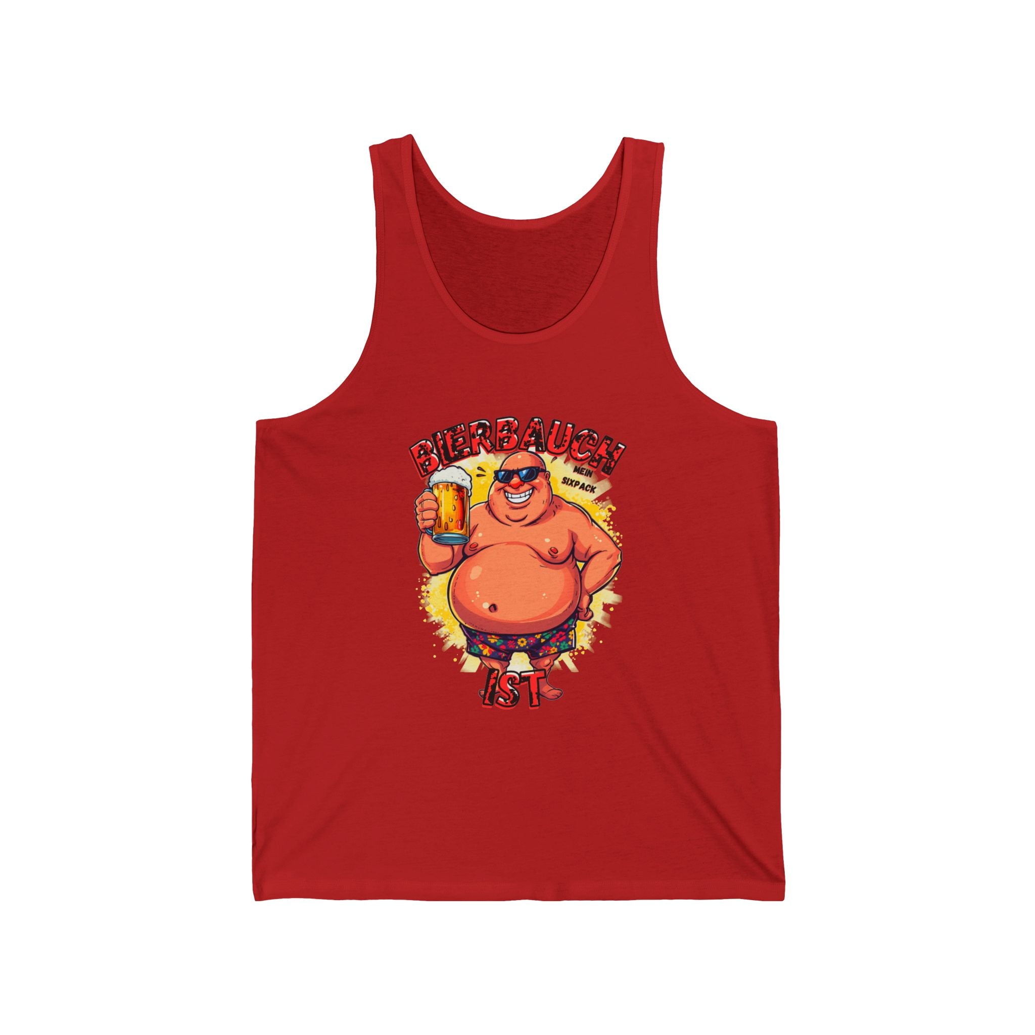 Bierbauch Tanktop – Cartoon (Slim Fit)