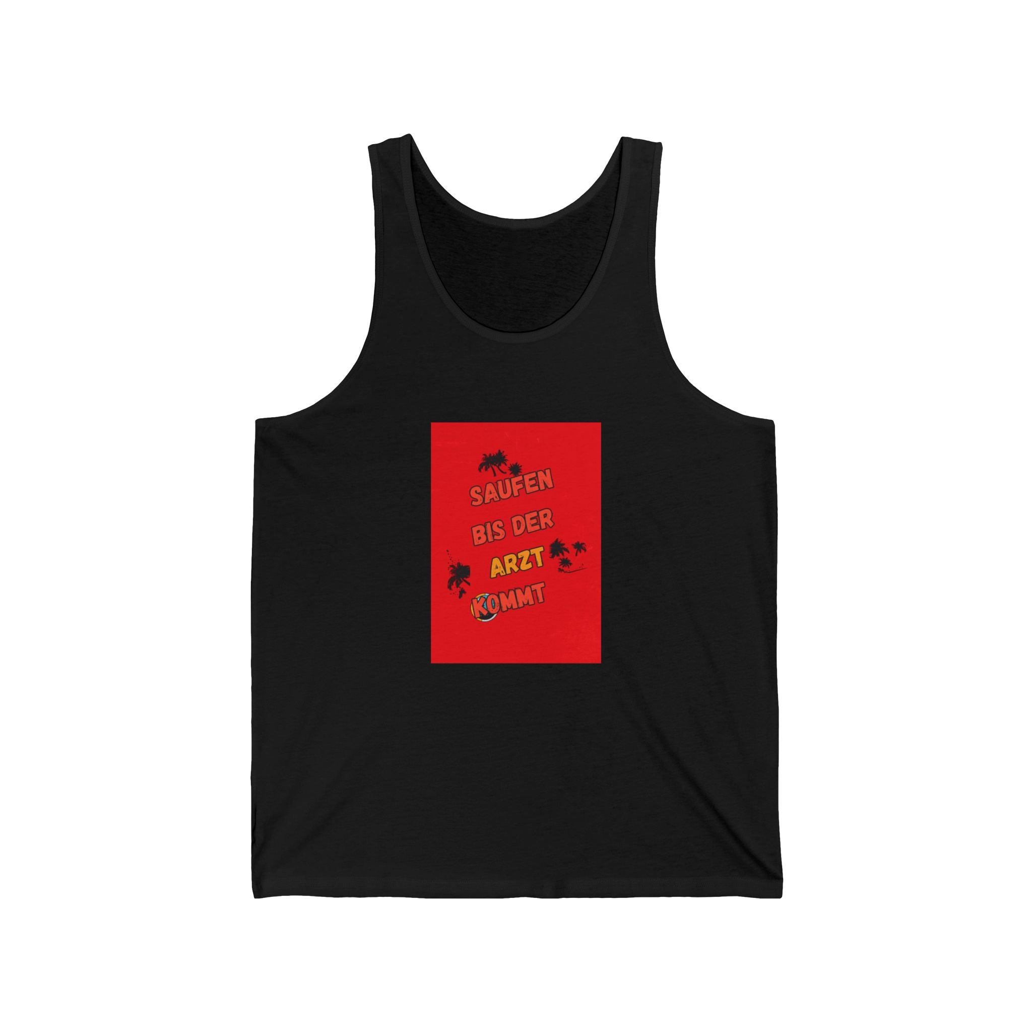 Saufen bis der Arzt kommt – Motiv B – Tanktop (Slim Fit)