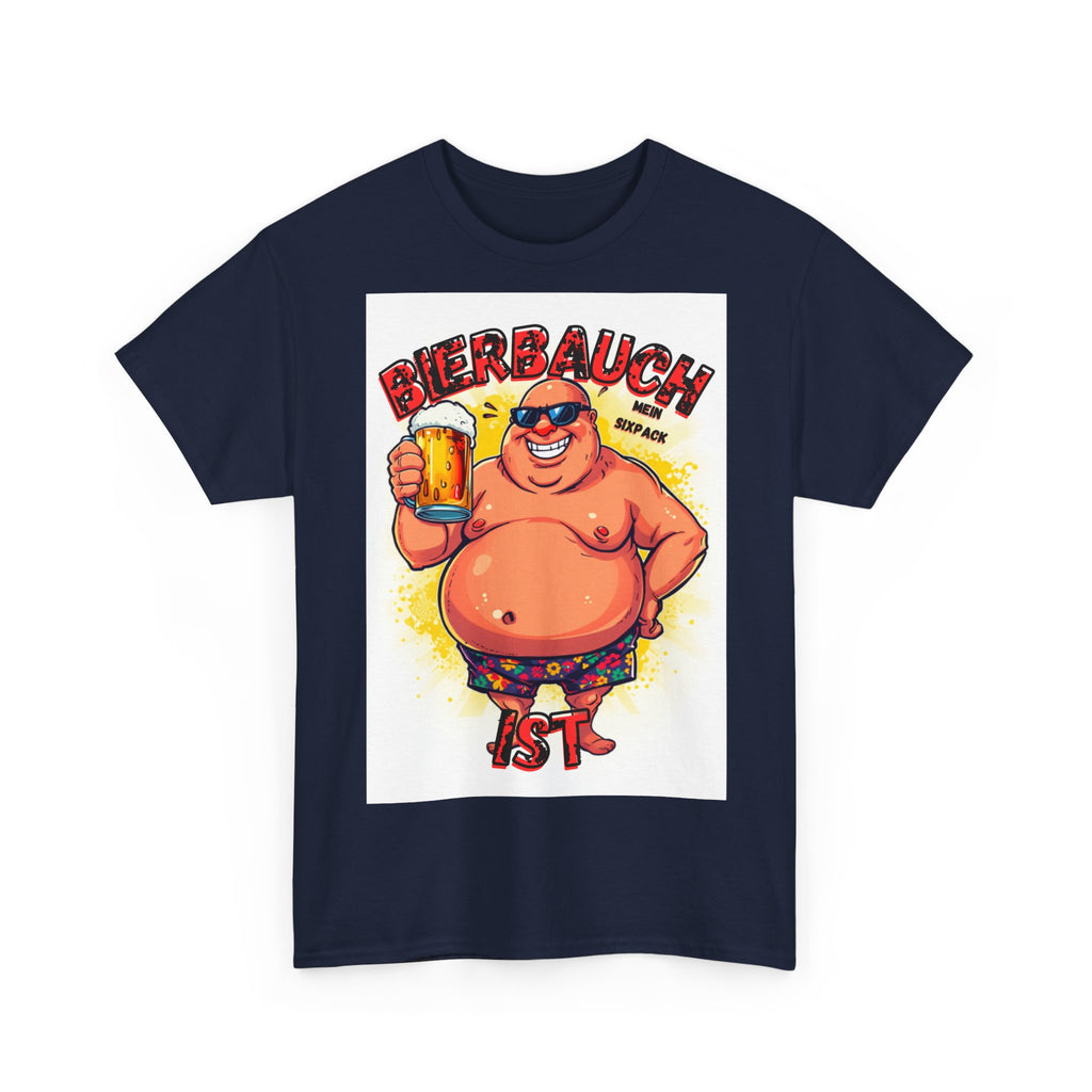 Bierbauch ist mein Sixpack – Cartoon Party-Guy – Unisex T-Shirt