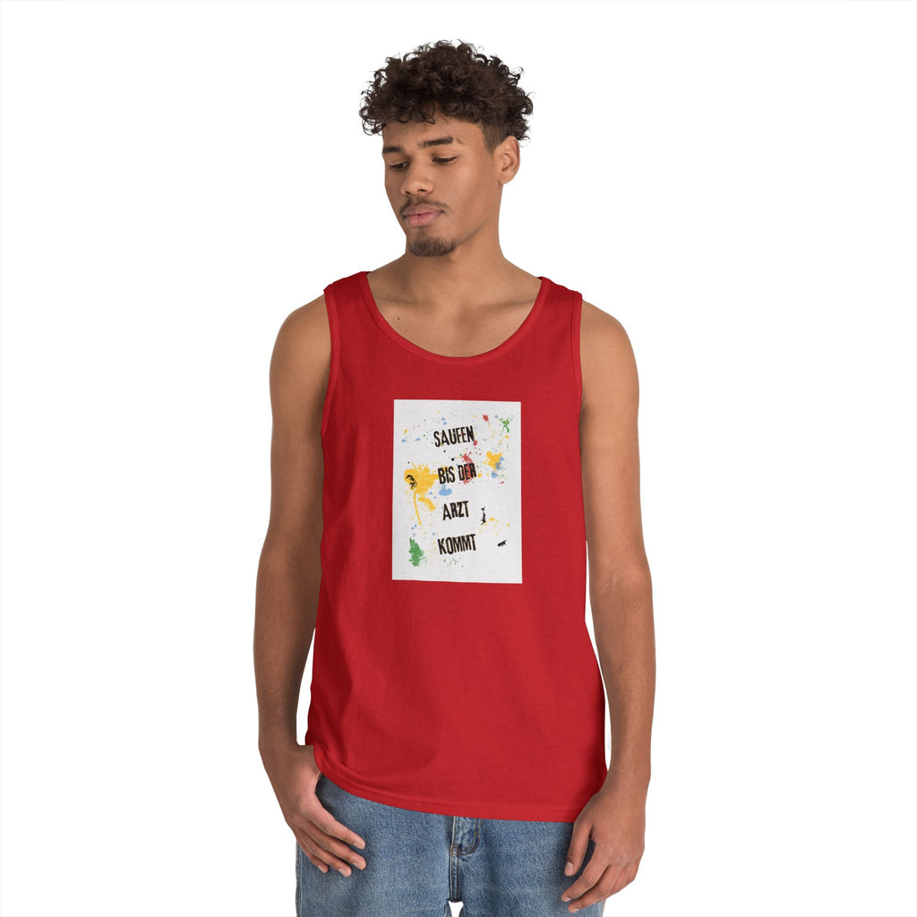 Saufen bis der Arzt kommt – Motiv A – Tanktop (Heavy)