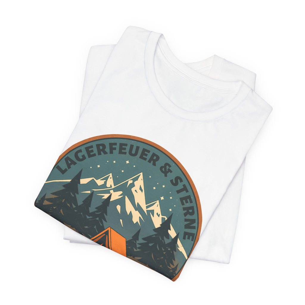 Lagerfeuer & Sterne – Vintage Camping T-Shirt