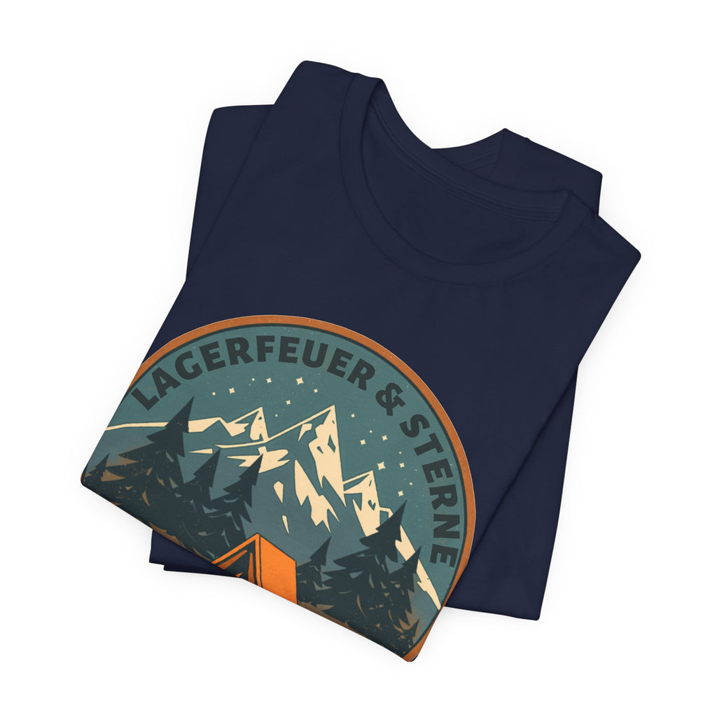 Lagerfeuer & Sterne – Vintage Camping T-Shirt