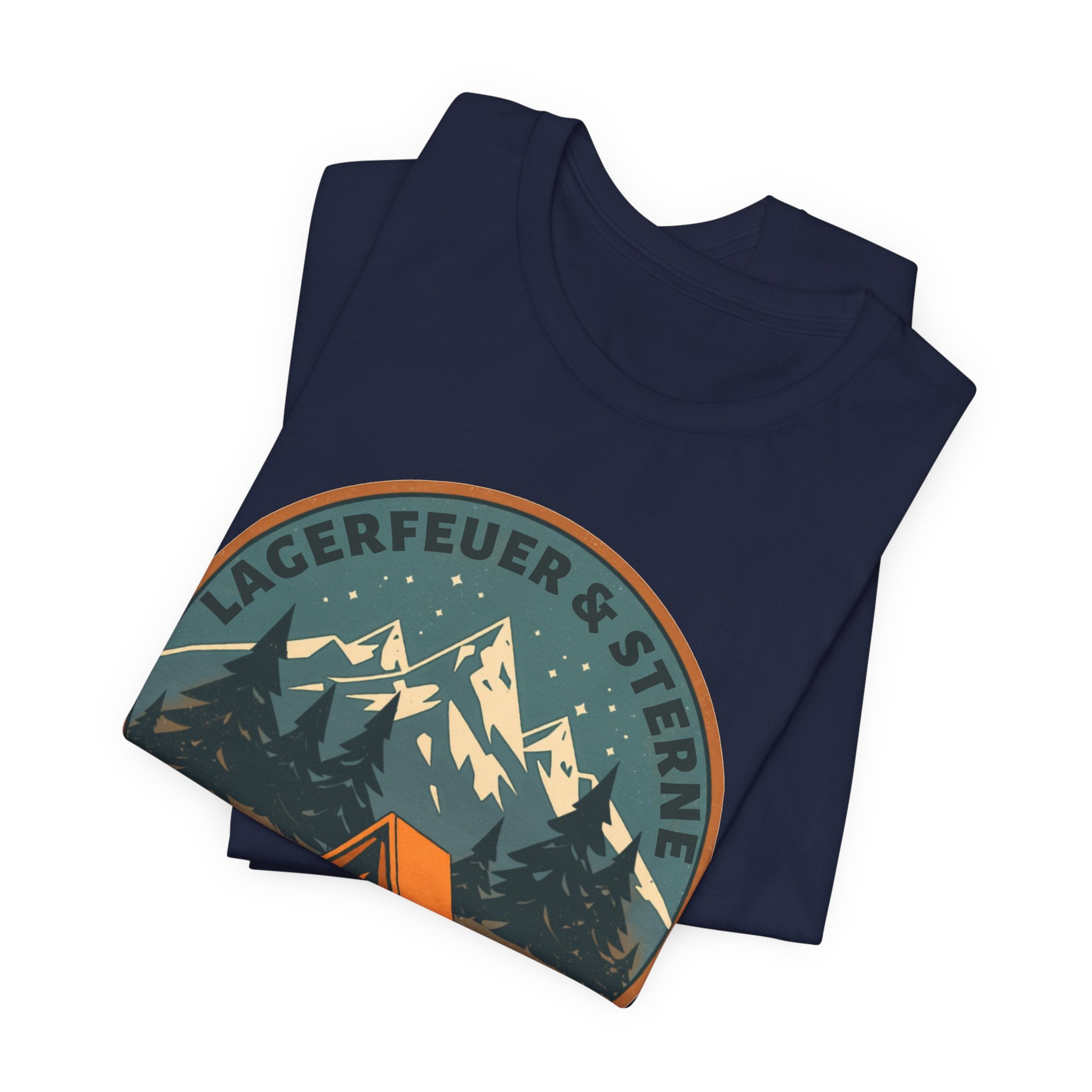 Lagerfeuer & Sterne – Vintage Camping T-Shirt