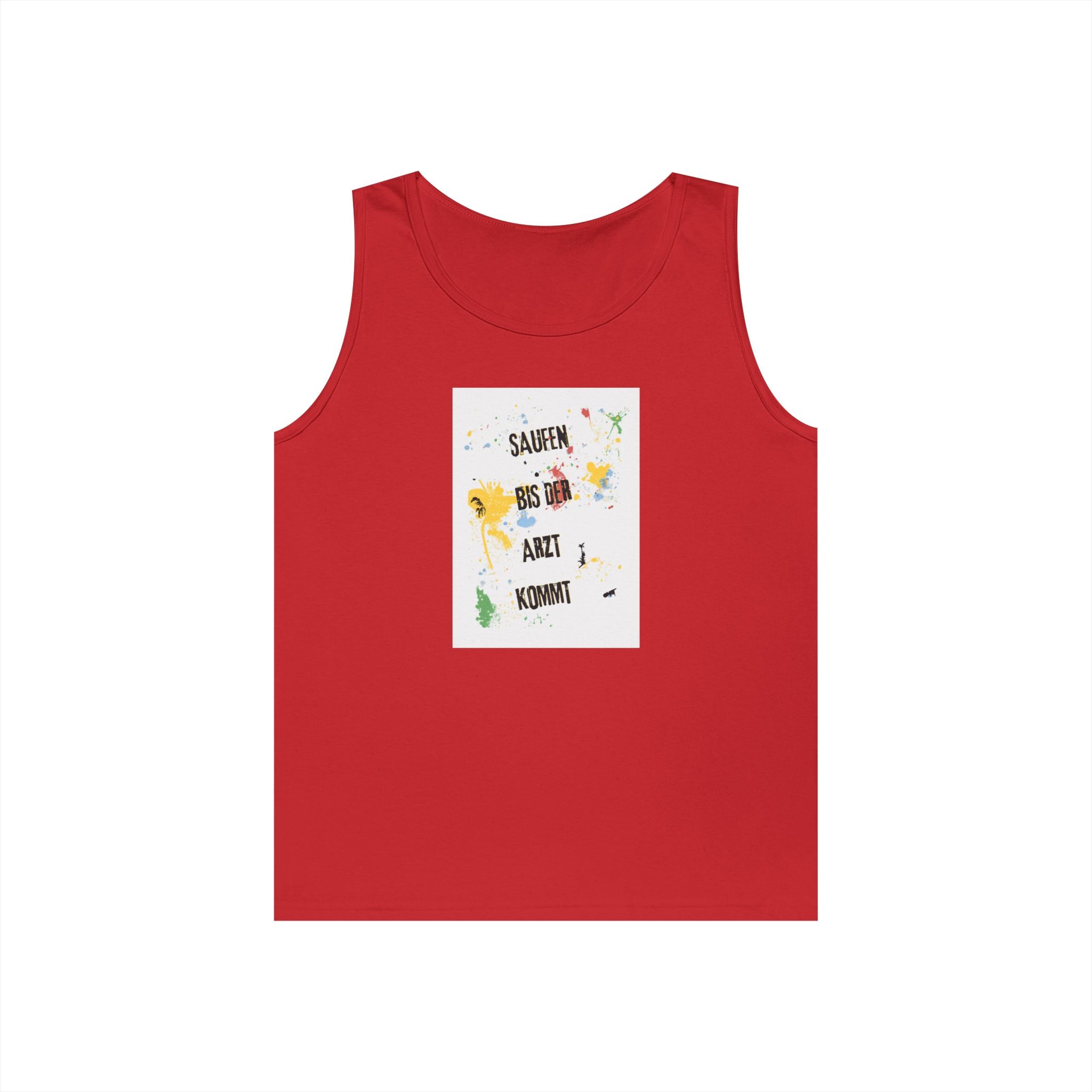 Saufen bis der Arzt kommt – Motiv A – Tanktop (Heavy)