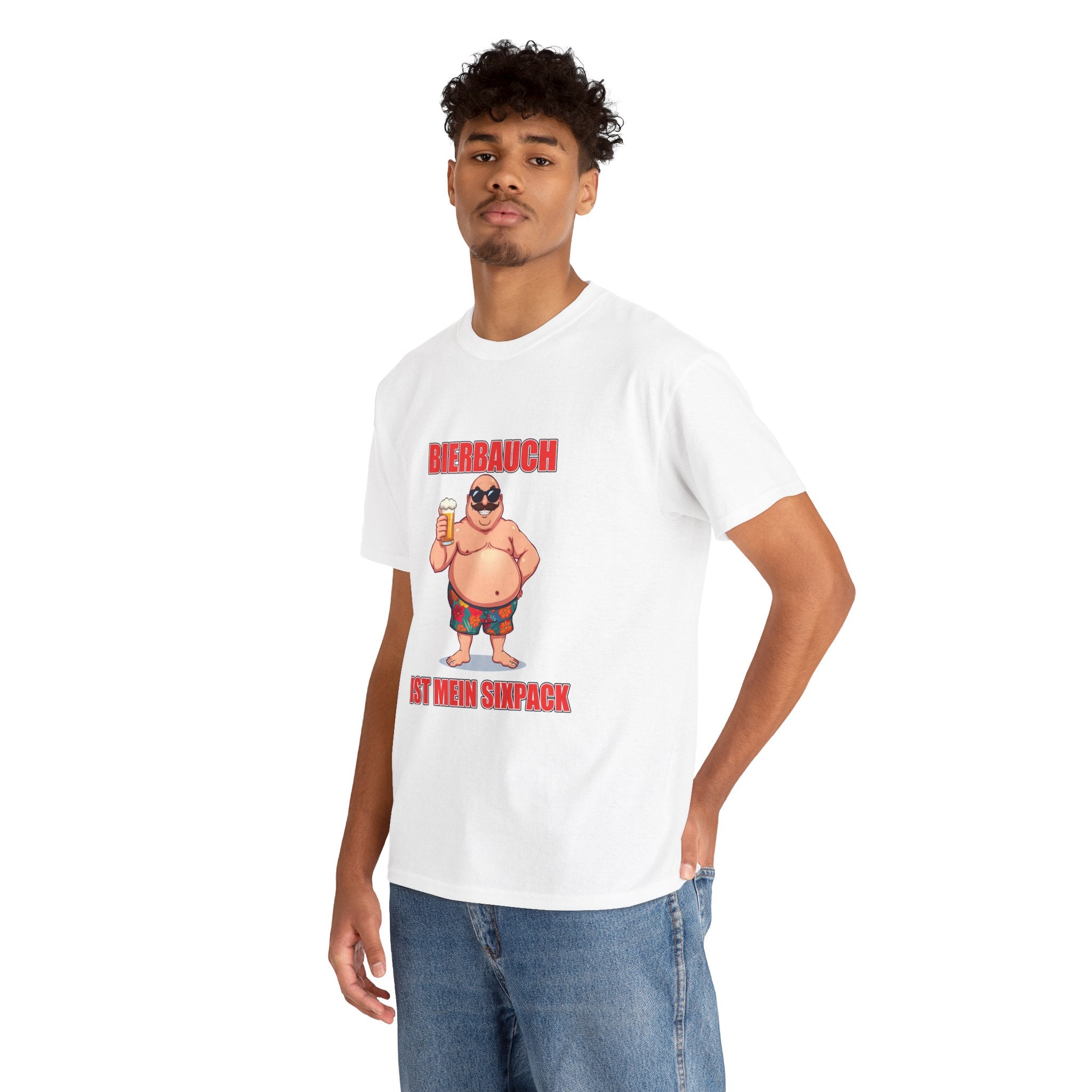 Bierbauch ist mein Sixpack – Unisex T-Shirt (Party / Ballermann)