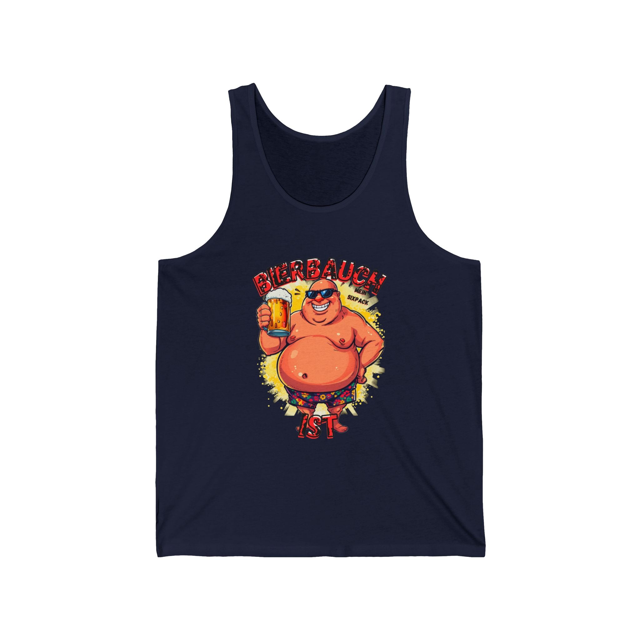Bierbauch Tanktop – Cartoon (Slim Fit)
