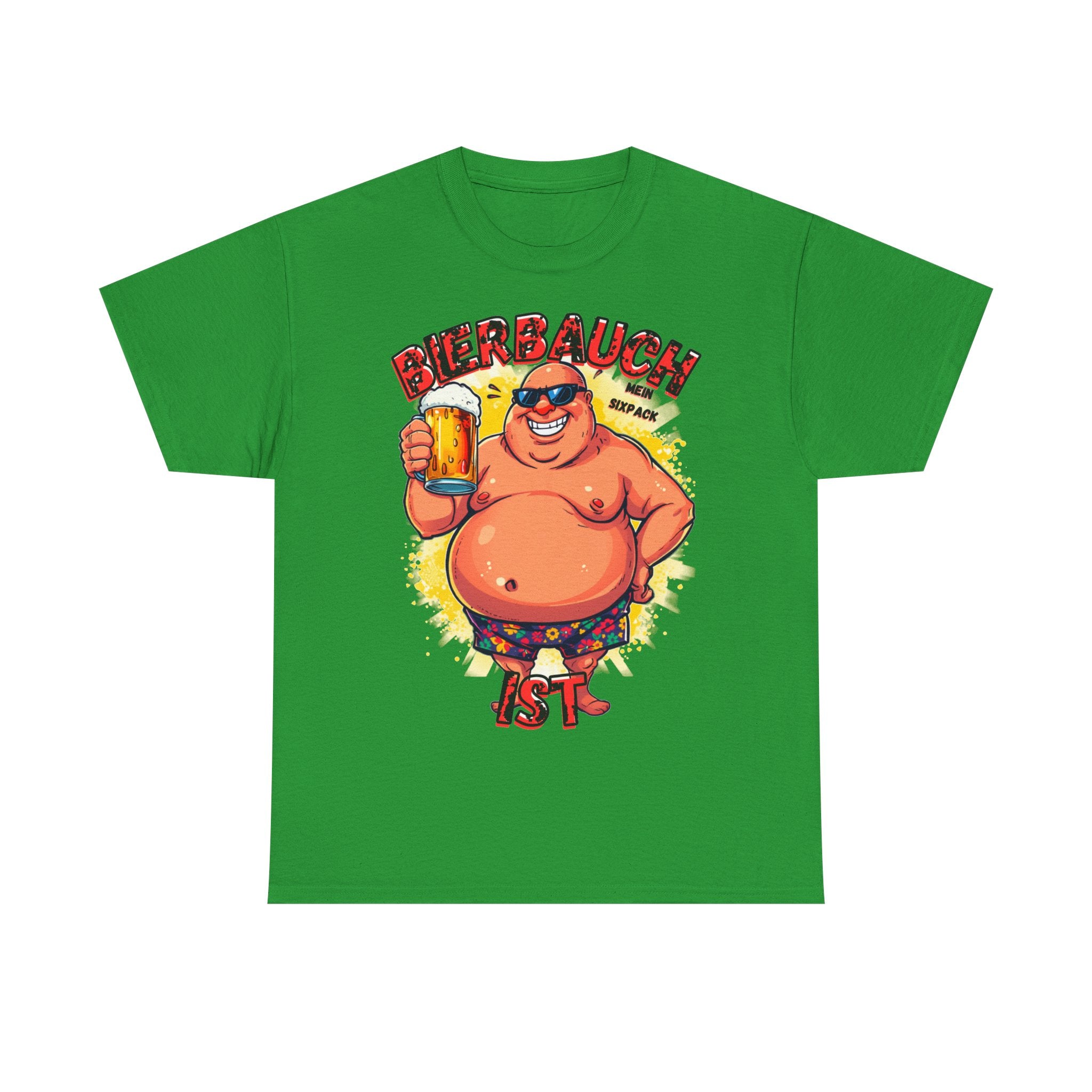 Bierbauch ist mein Sixpack – Cartoon Party-Guy – Unisex T-Shirt