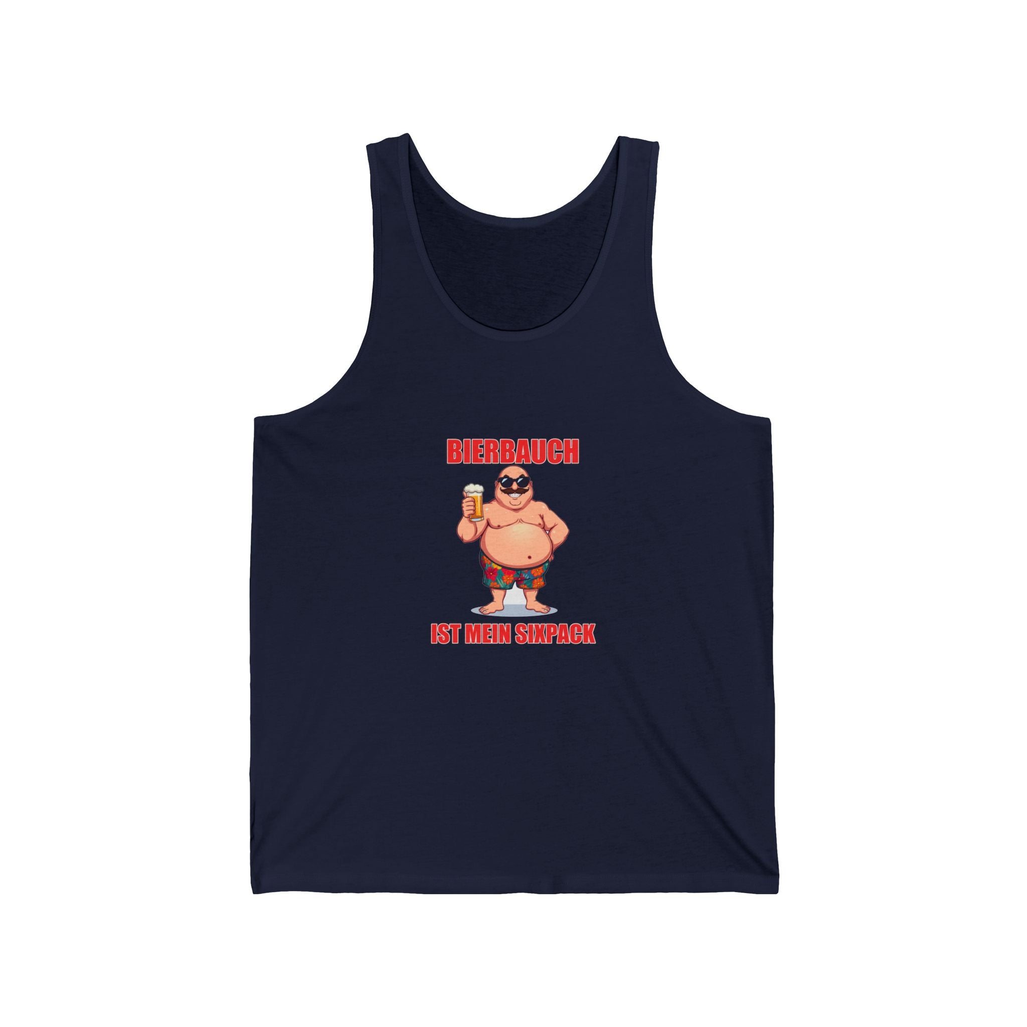Bierbauch ist mein Sixpack – Retro Poster – Tanktop (Slim Fit)