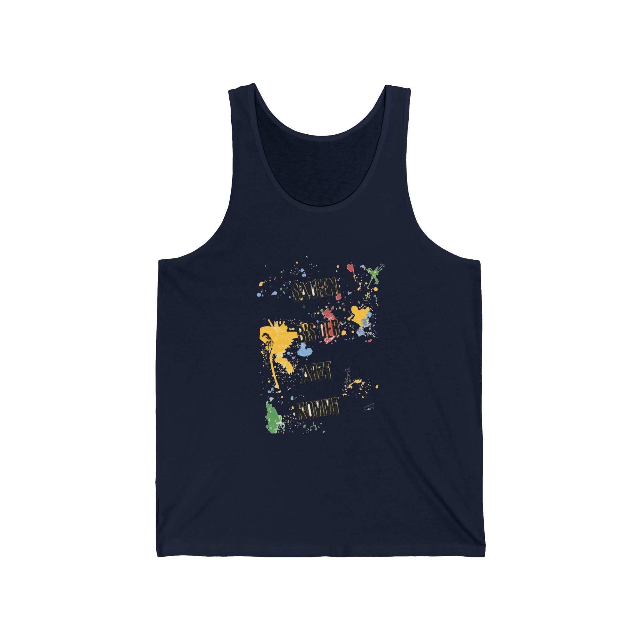 Saufen bis der Arzt kommt – Motiv A – Tanktop (Slim Fit)