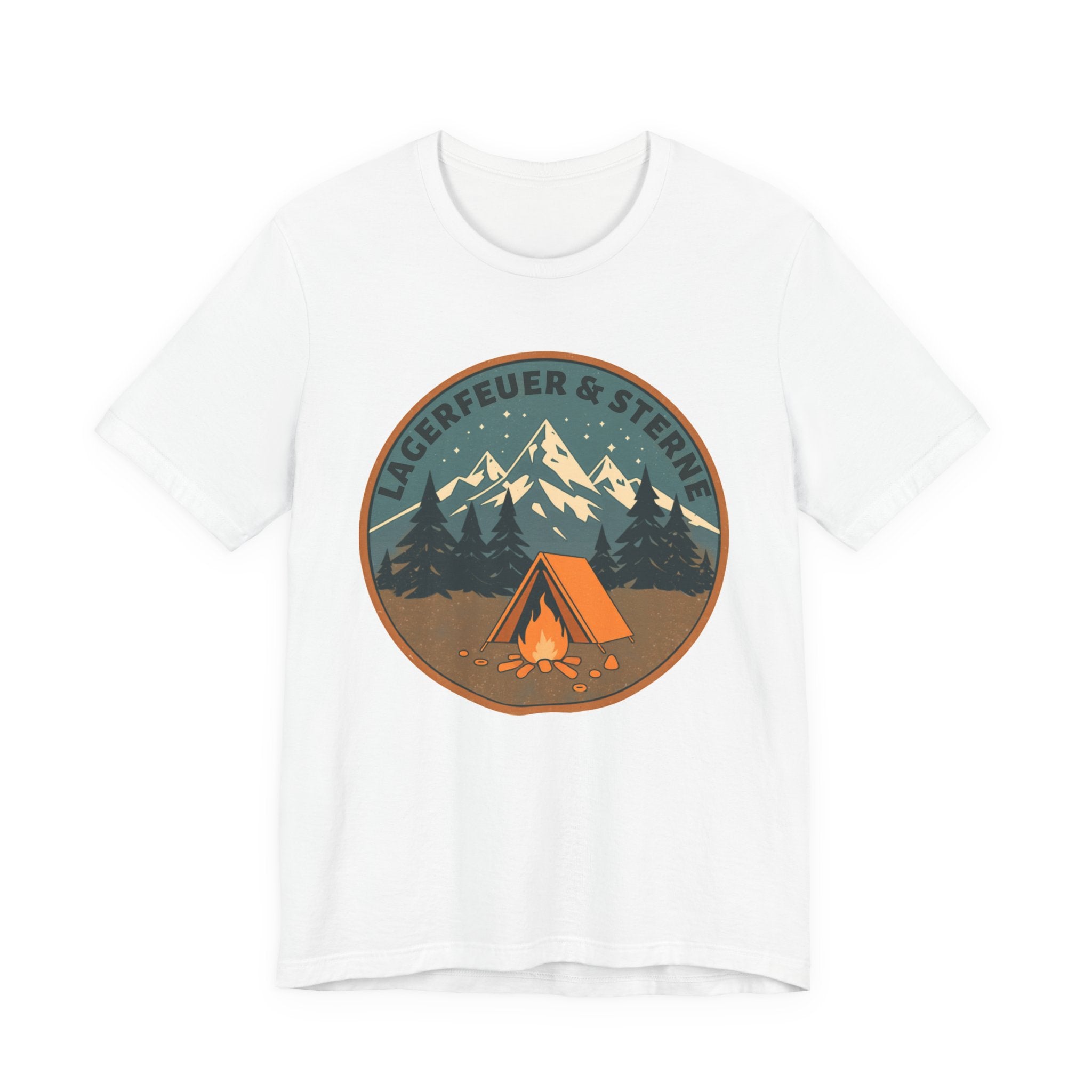 Lagerfeuer & Sterne – Vintage Camping T-Shirt