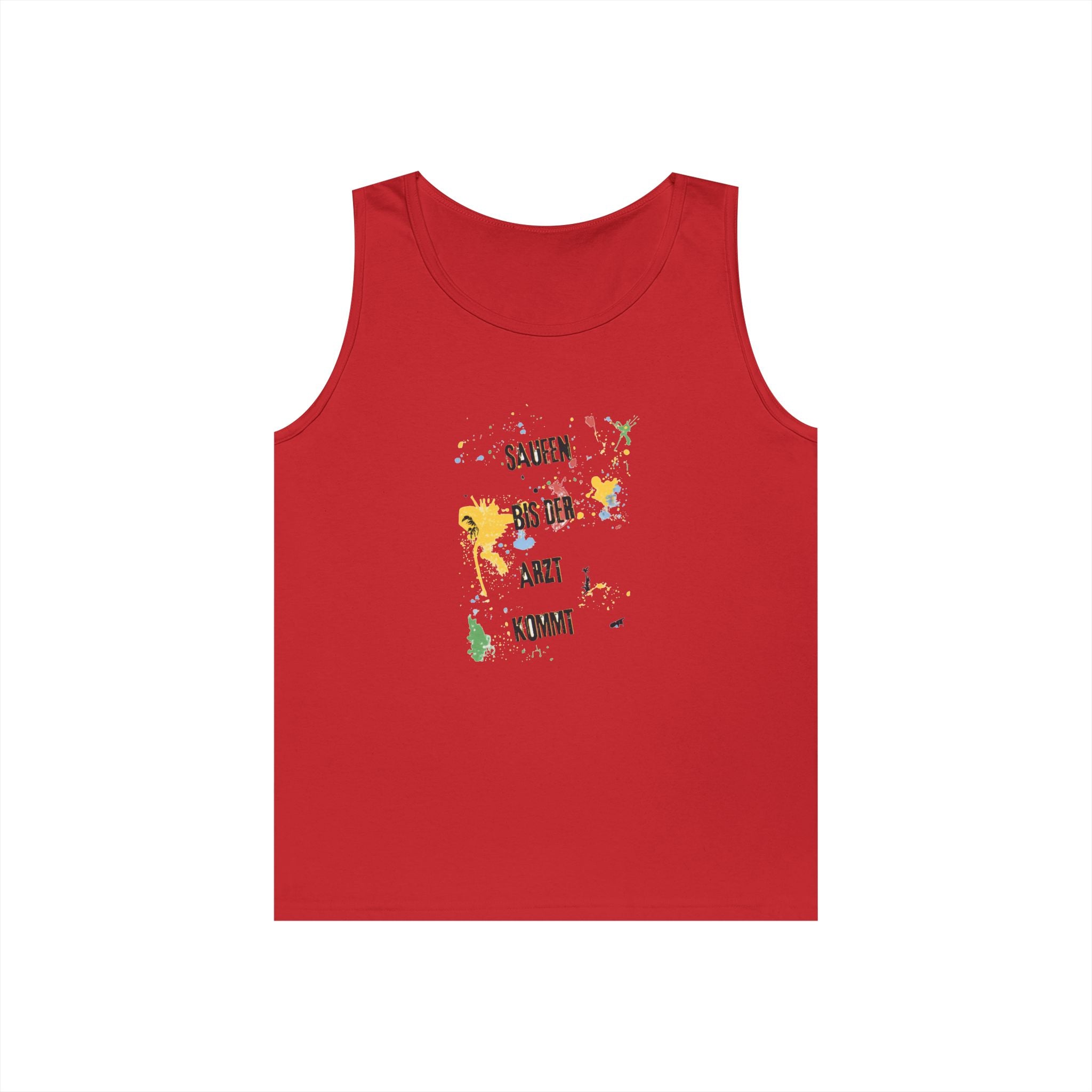 Saufen bis der Arzt kommt – Motiv A – Tanktop (Heavy)