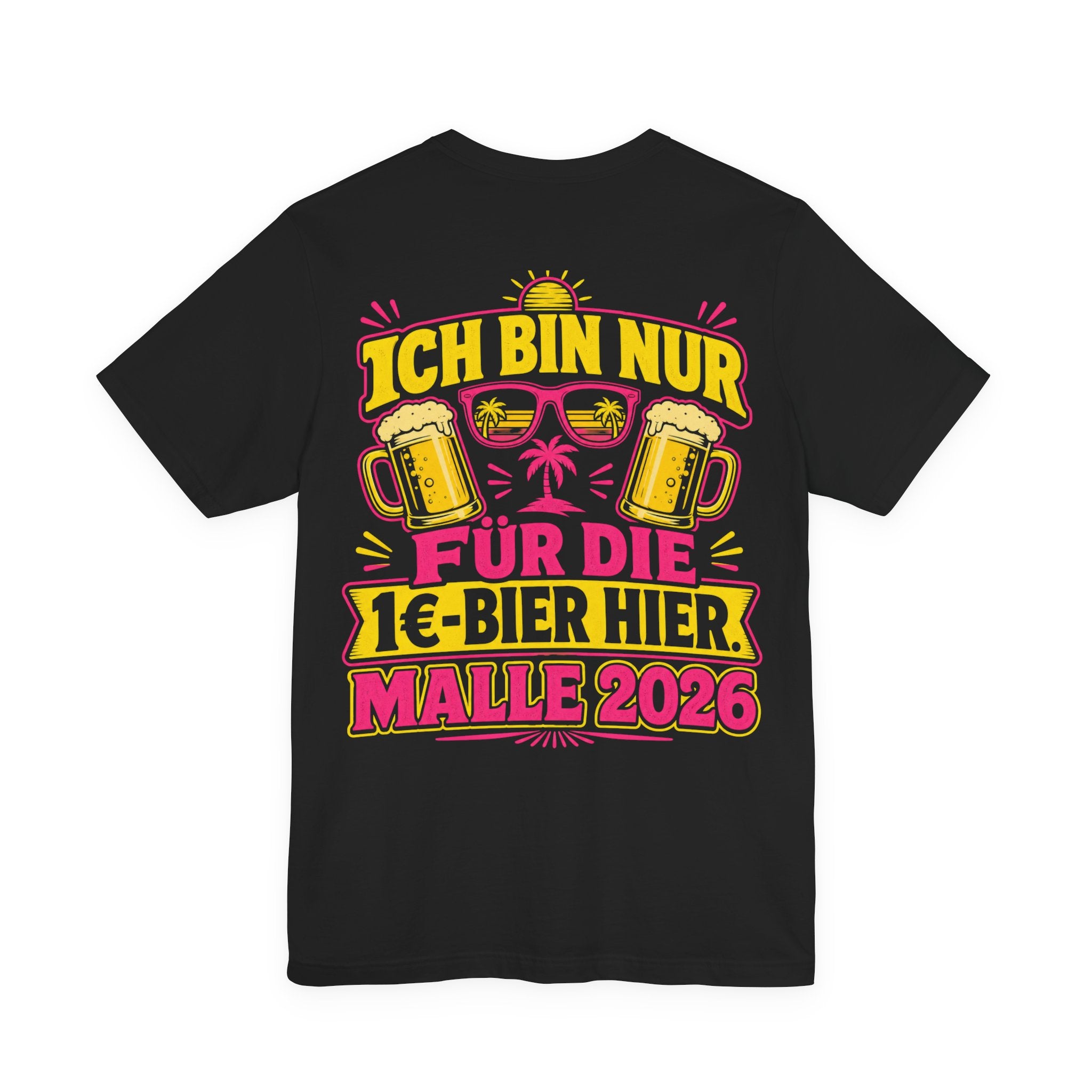 1€-Bier Social Club – Malle 2026 T-Shirt (Backprint)