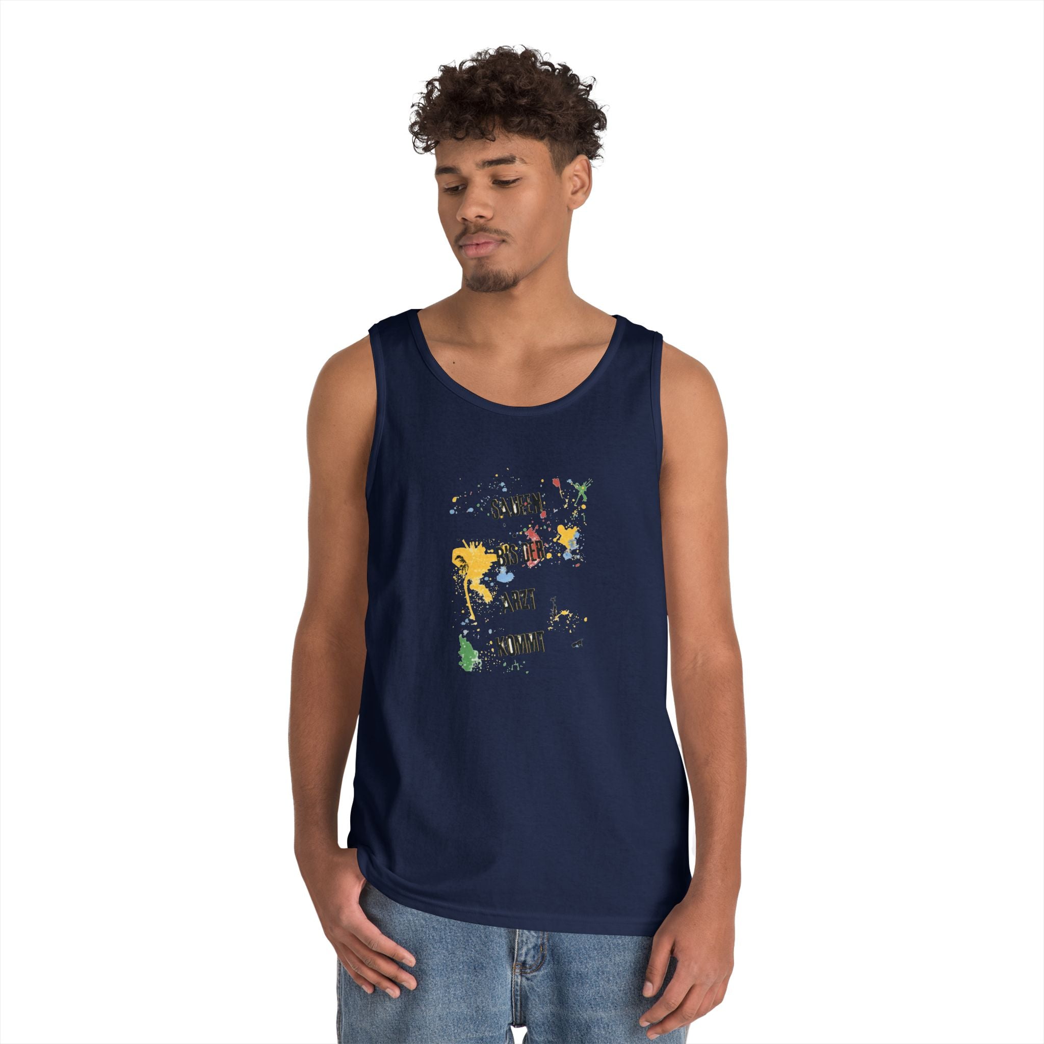 Saufen bis der Arzt kommt – Motiv A – Tanktop (Heavy)