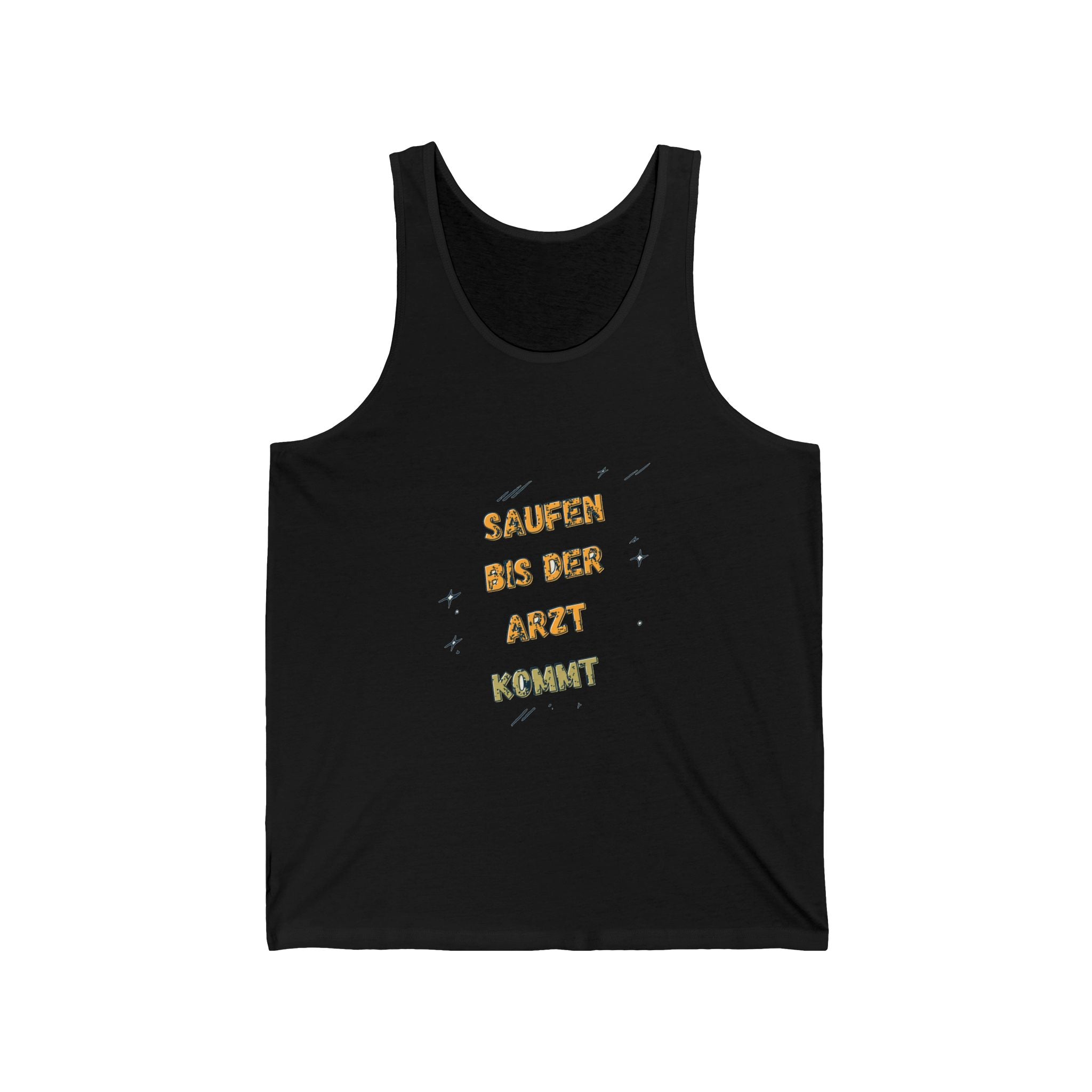 Saufen bis der Arzt kommt – Motiv C – Tanktop (Slim Fit)