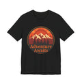 Adventure Awaits – Retro Sunset T-Shirt