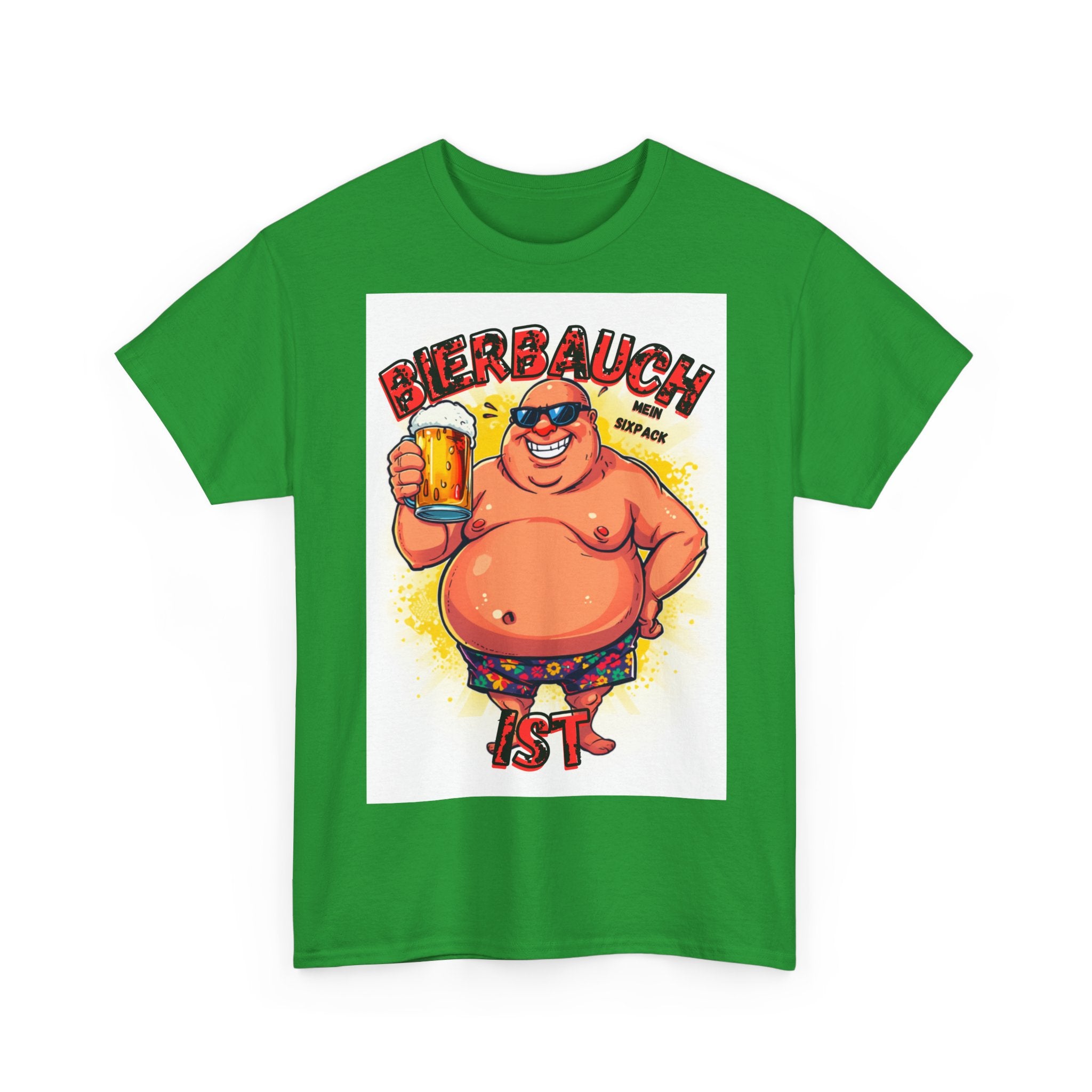 Bierbauch ist mein Sixpack – Cartoon Party-Guy – Unisex T-Shirt