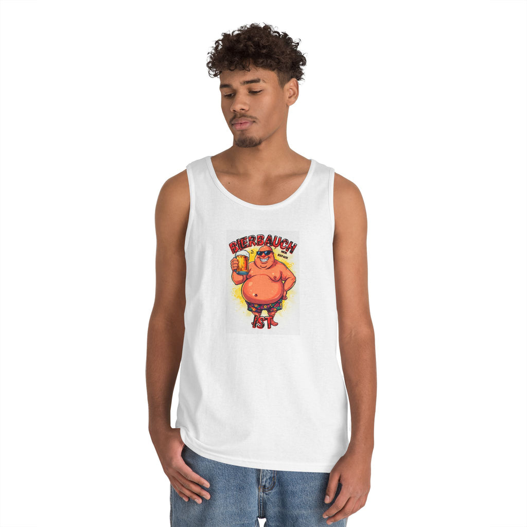 Bierbauch ist mein Sixpack – Cartoon Party-Guy – Tanktop (Heavy)