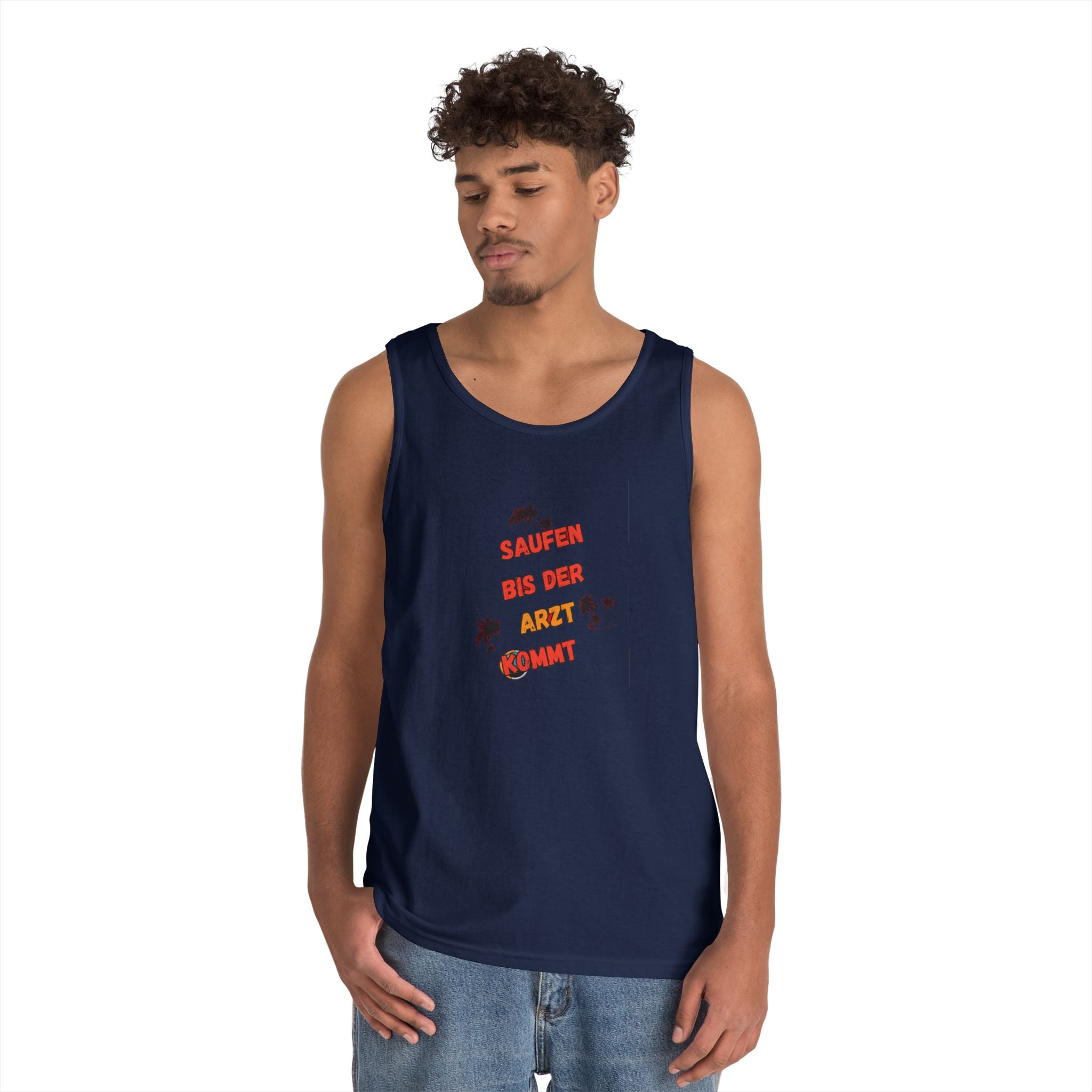 Saufen bis der Arzt kommt – Motiv B – Tanktop (Heavy)