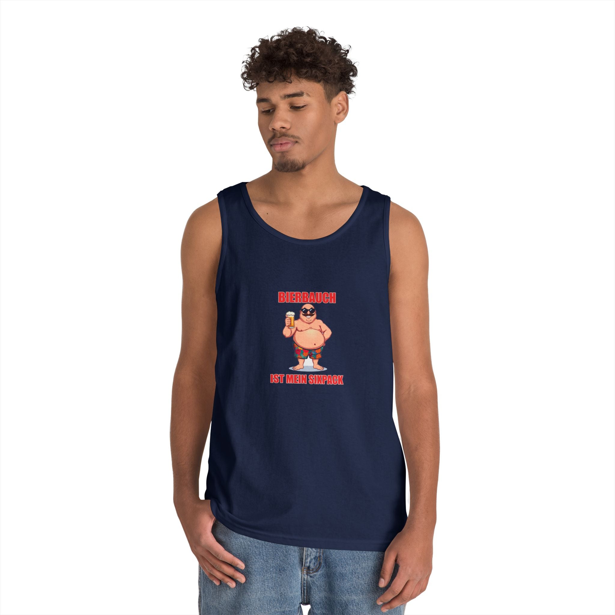 Bierbauch ist mein Sixpack – Retro Poster – Tanktop (Heavy)