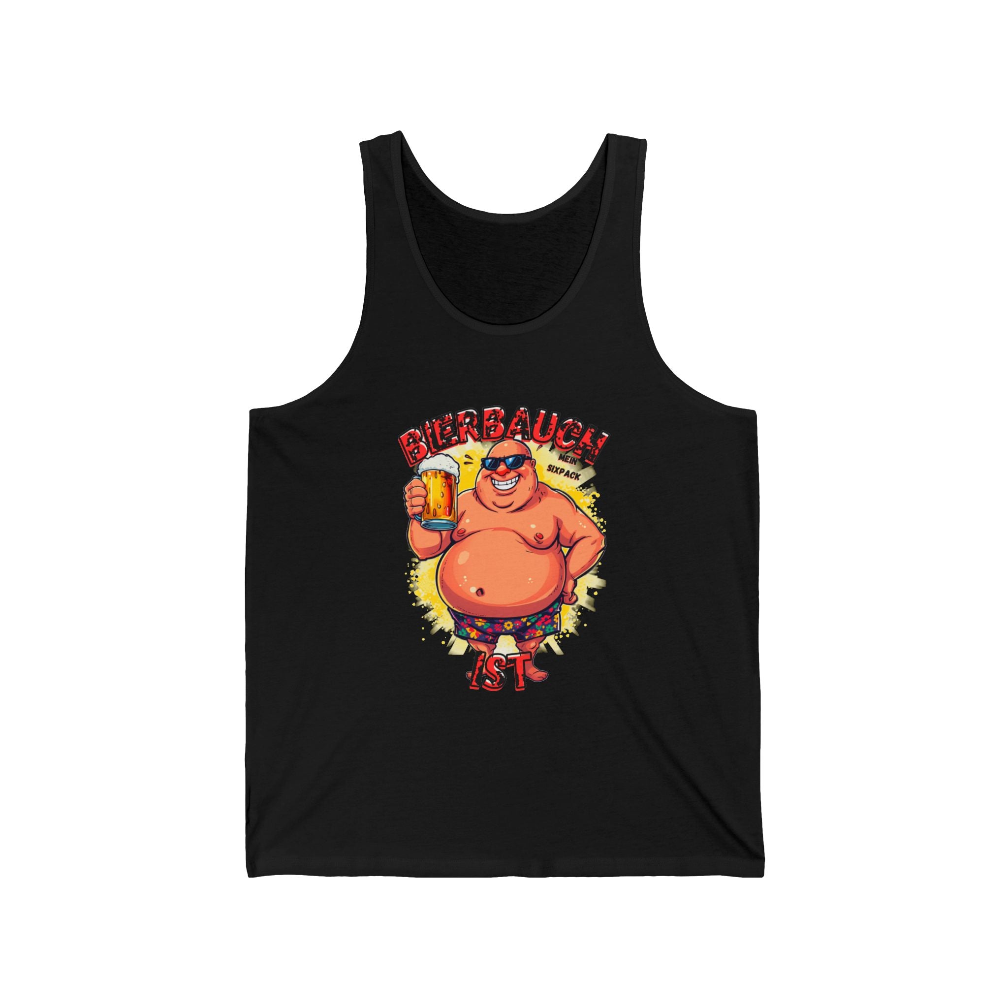 Bierbauch Tanktop – Cartoon (Slim Fit)