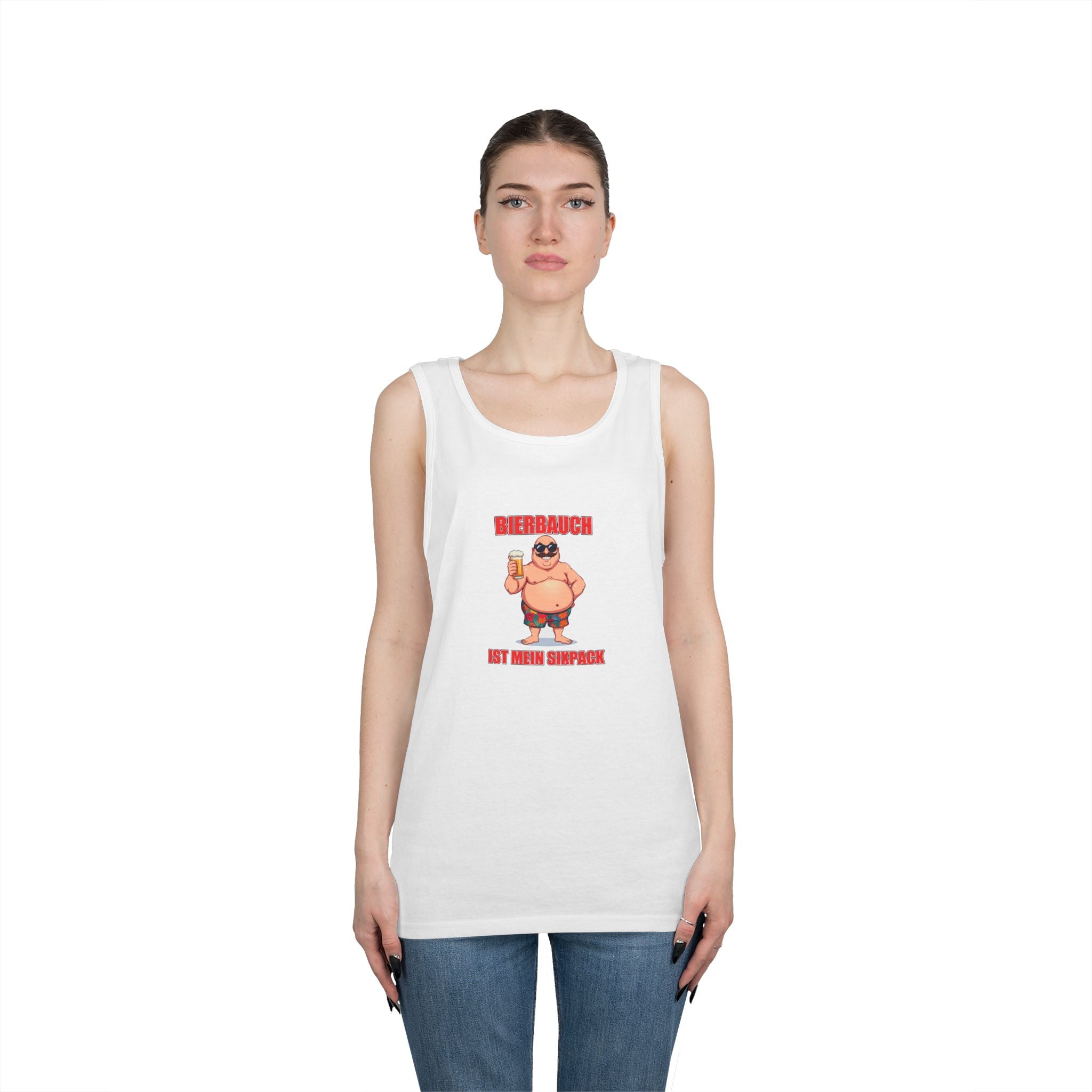 Bierbauch ist mein Sixpack – Retro Poster – Tanktop (Heavy)