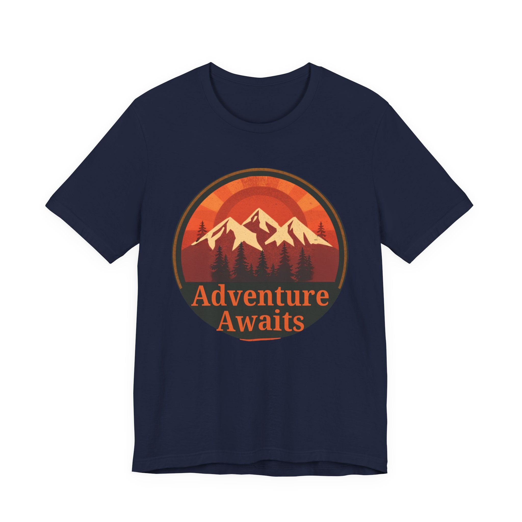 Adventure Awaits – Retro Sunset T-Shirt