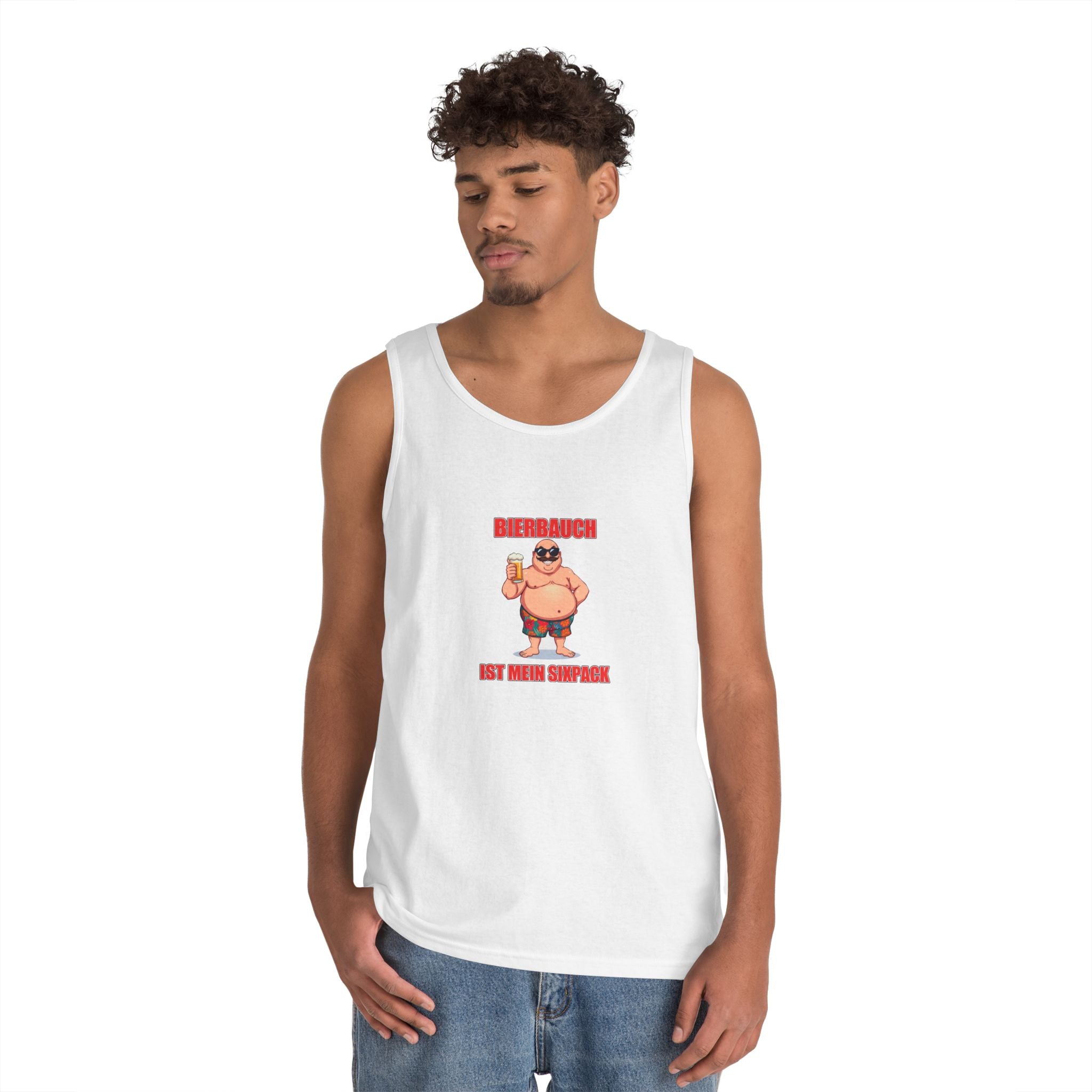 Bierbauch ist mein Sixpack – Retro Poster – Tanktop (Heavy)