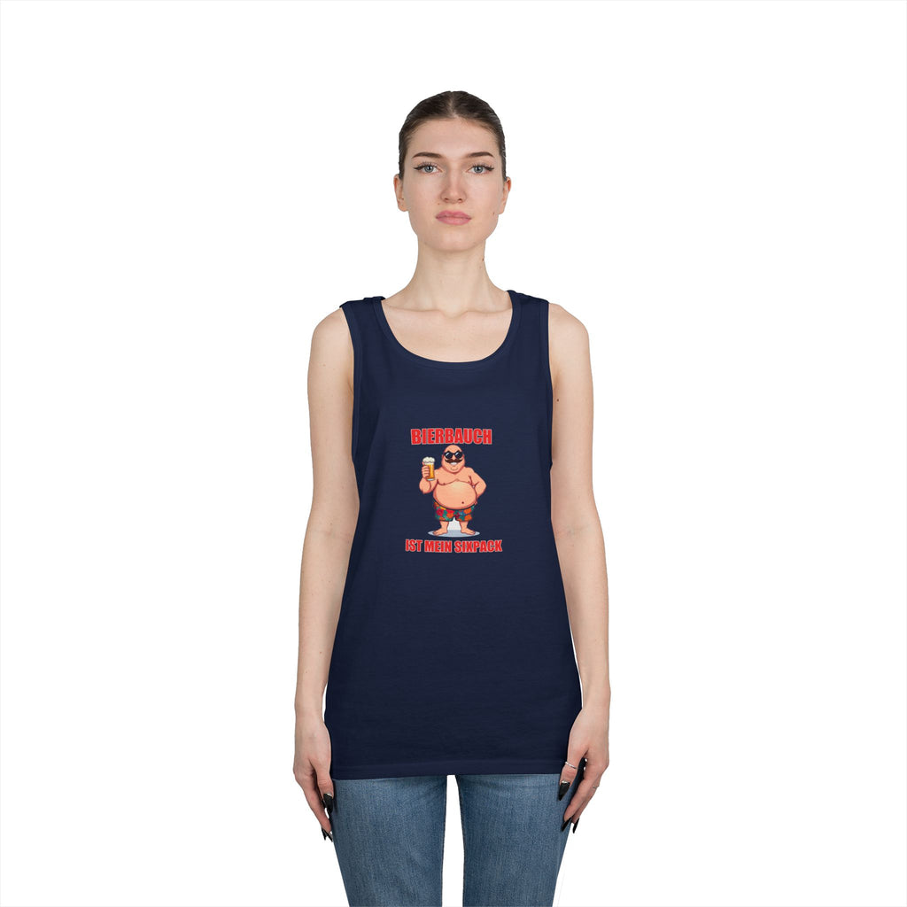 Bierbauch ist mein Sixpack – Retro Poster – Tanktop (Heavy)