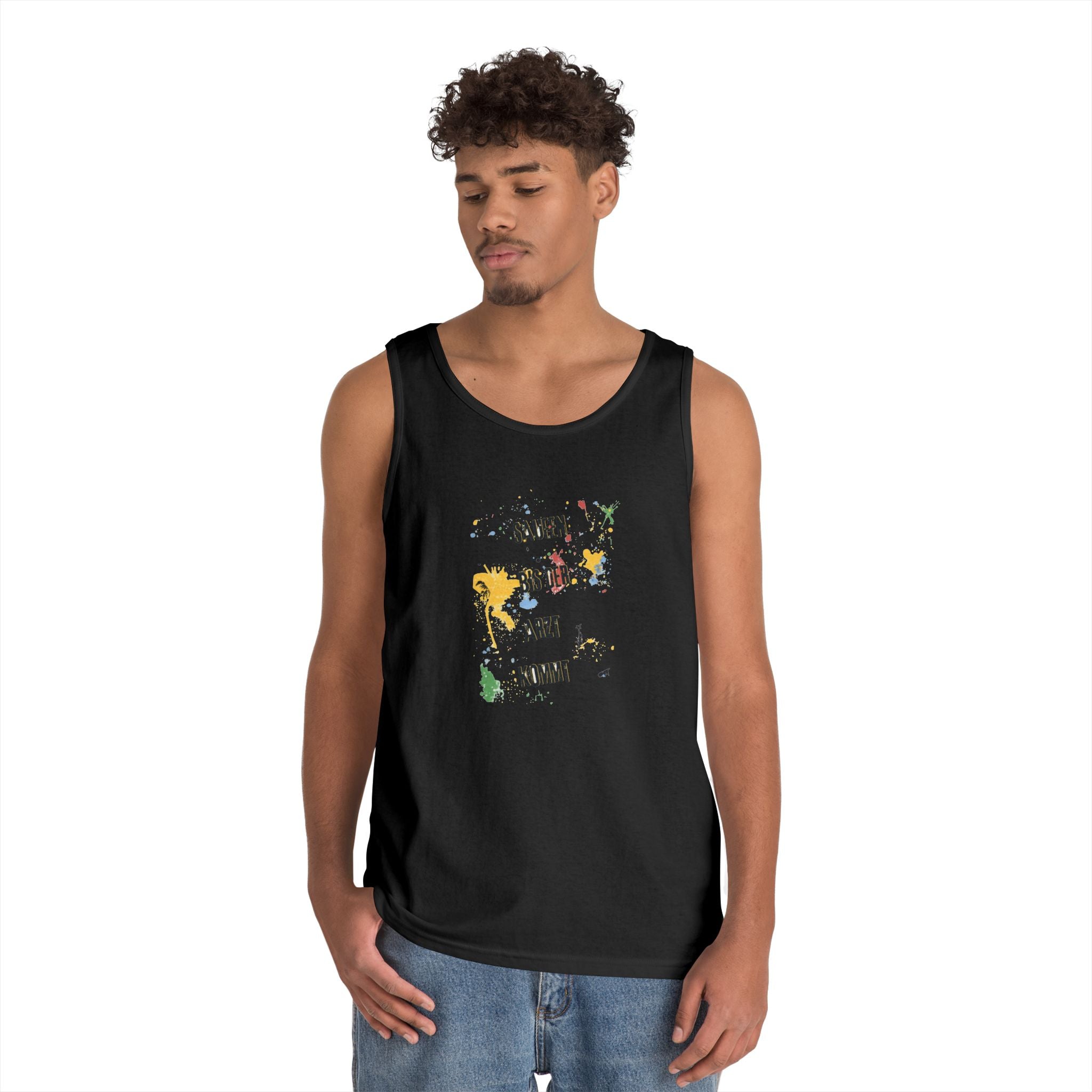 Saufen bis der Arzt kommt – Motiv A – Tanktop (Heavy)