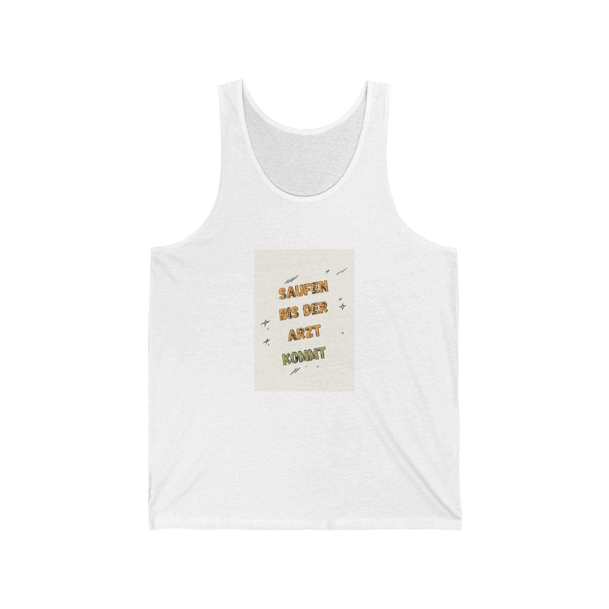 Saufen bis der Arzt kommt – Motiv C – Tanktop (Slim Fit)