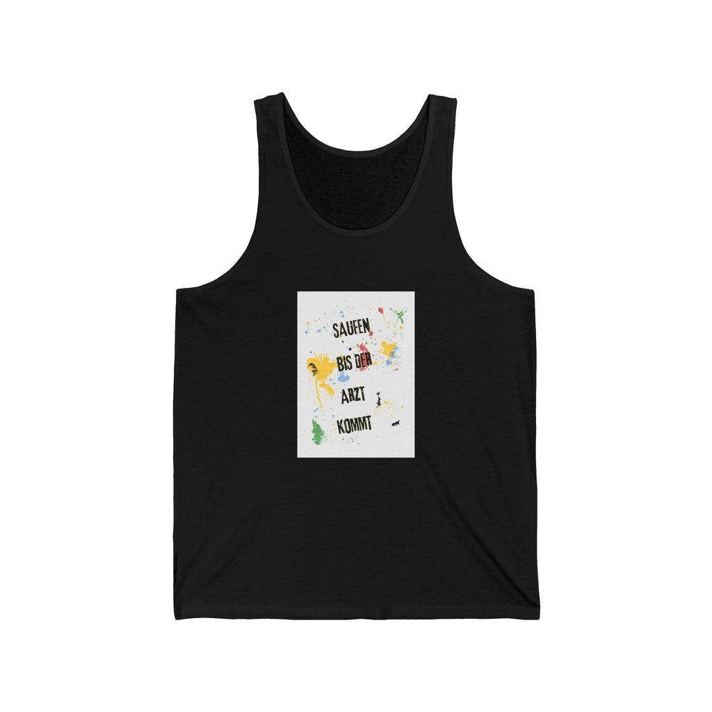 Saufen bis der Arzt kommt – Motiv A – Tanktop (Slim Fit)