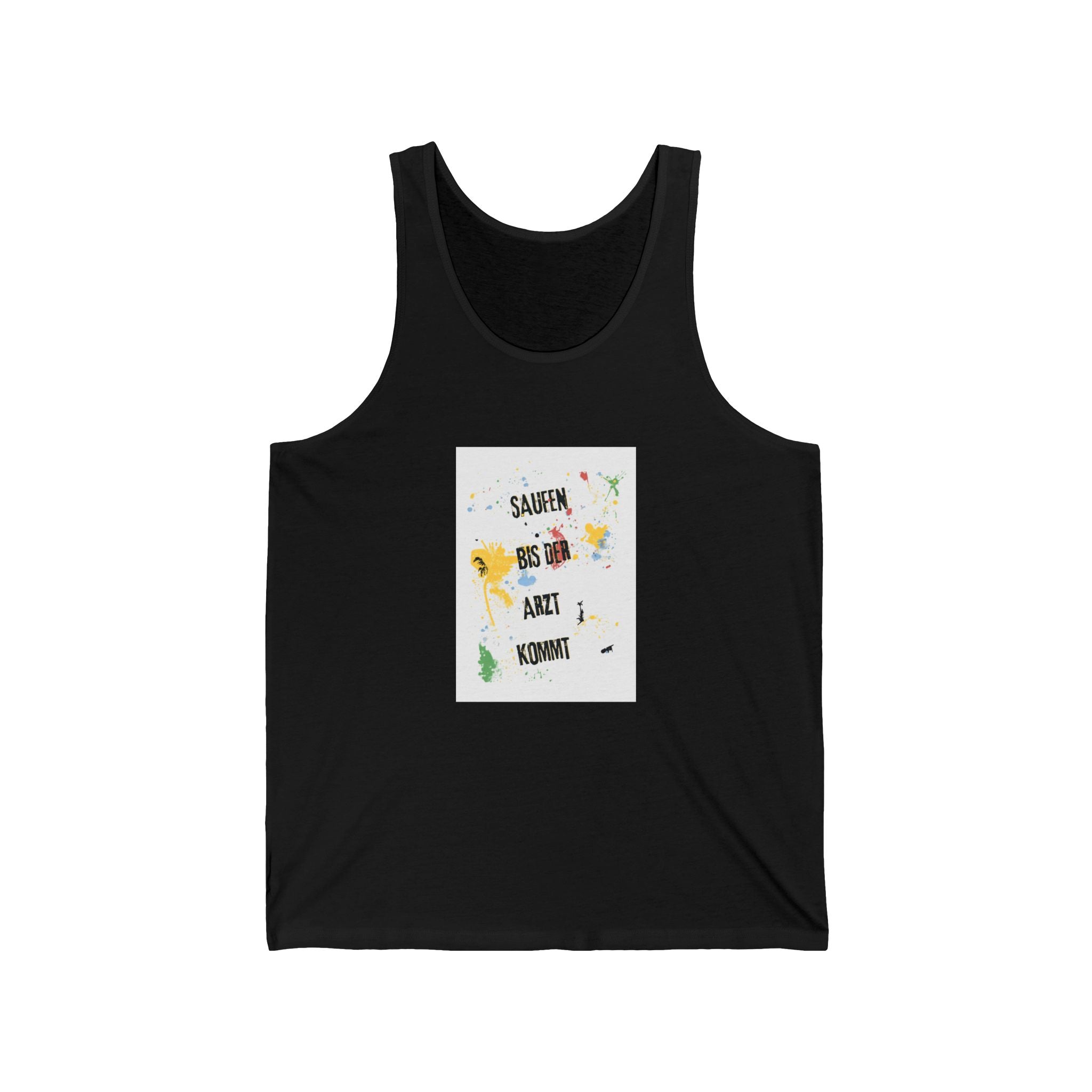 Saufen bis der Arzt kommt – Motiv A – Tanktop (Slim Fit)