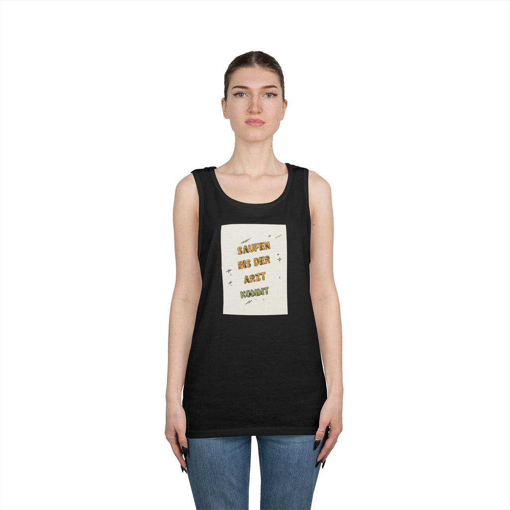 Saufen bis der Arzt kommt – Motiv C – Tanktop (Heavy)