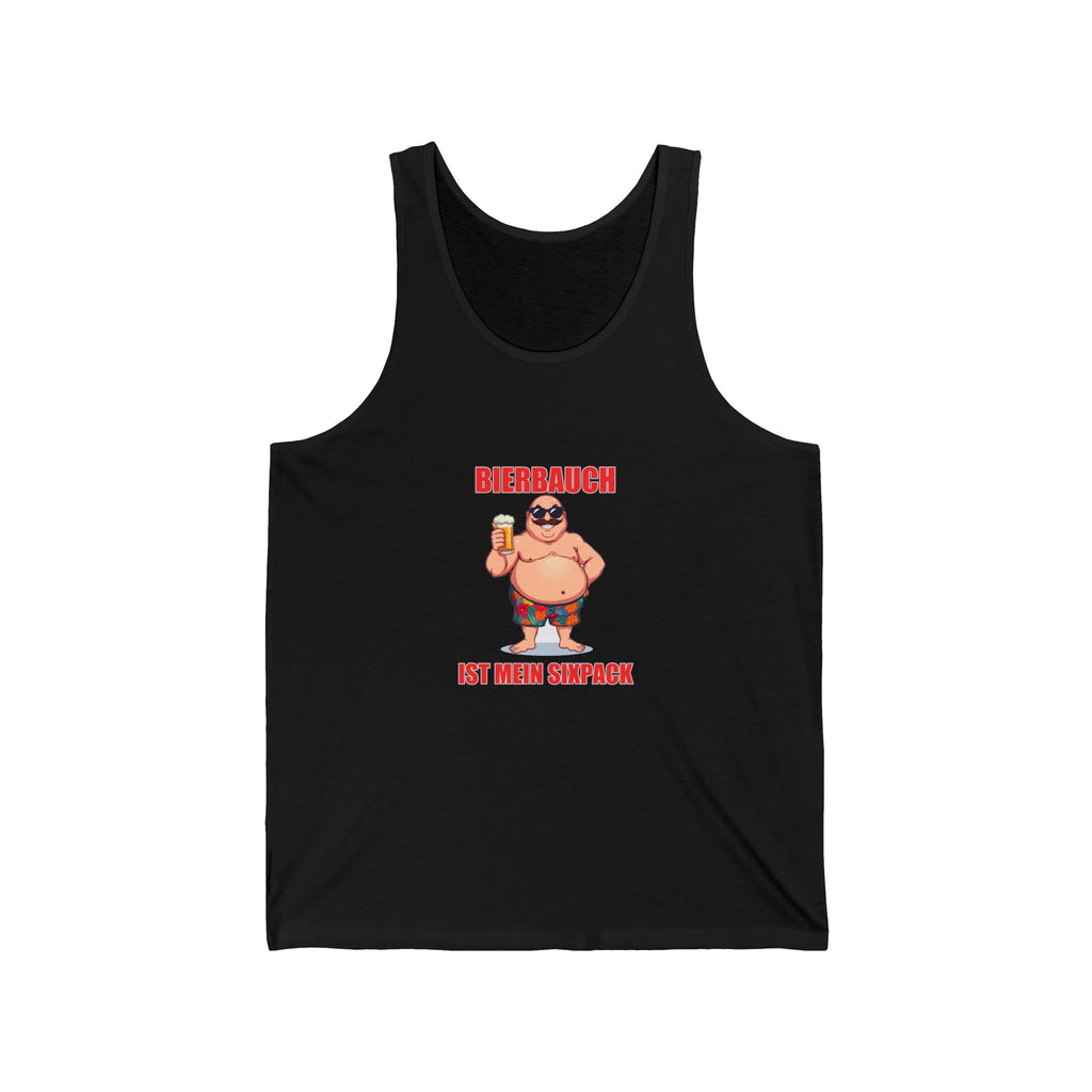 Bierbauch ist mein Sixpack – Retro Poster – Tanktop (Slim Fit)