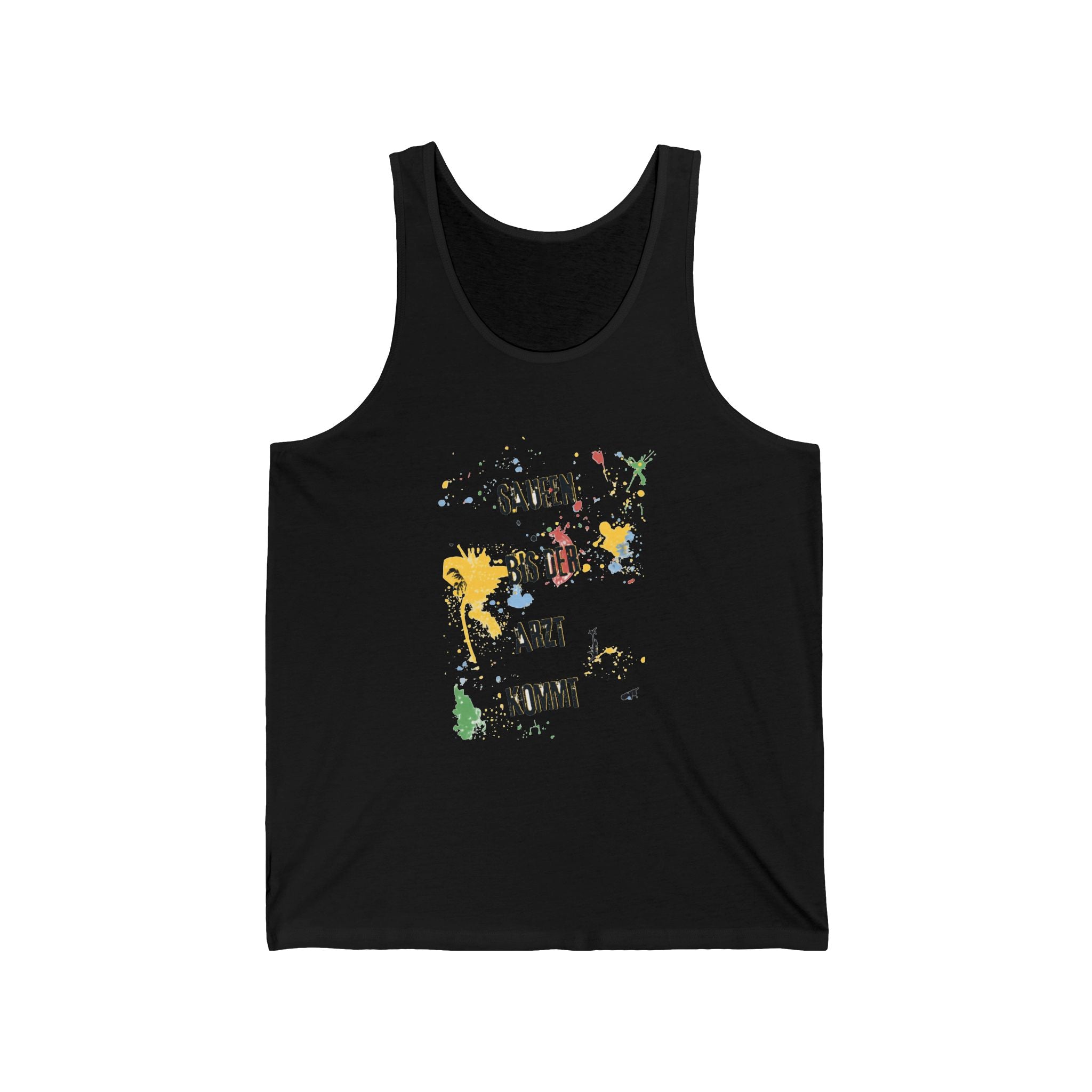 Saufen bis der Arzt kommt – Motiv A – Tanktop (Slim Fit)