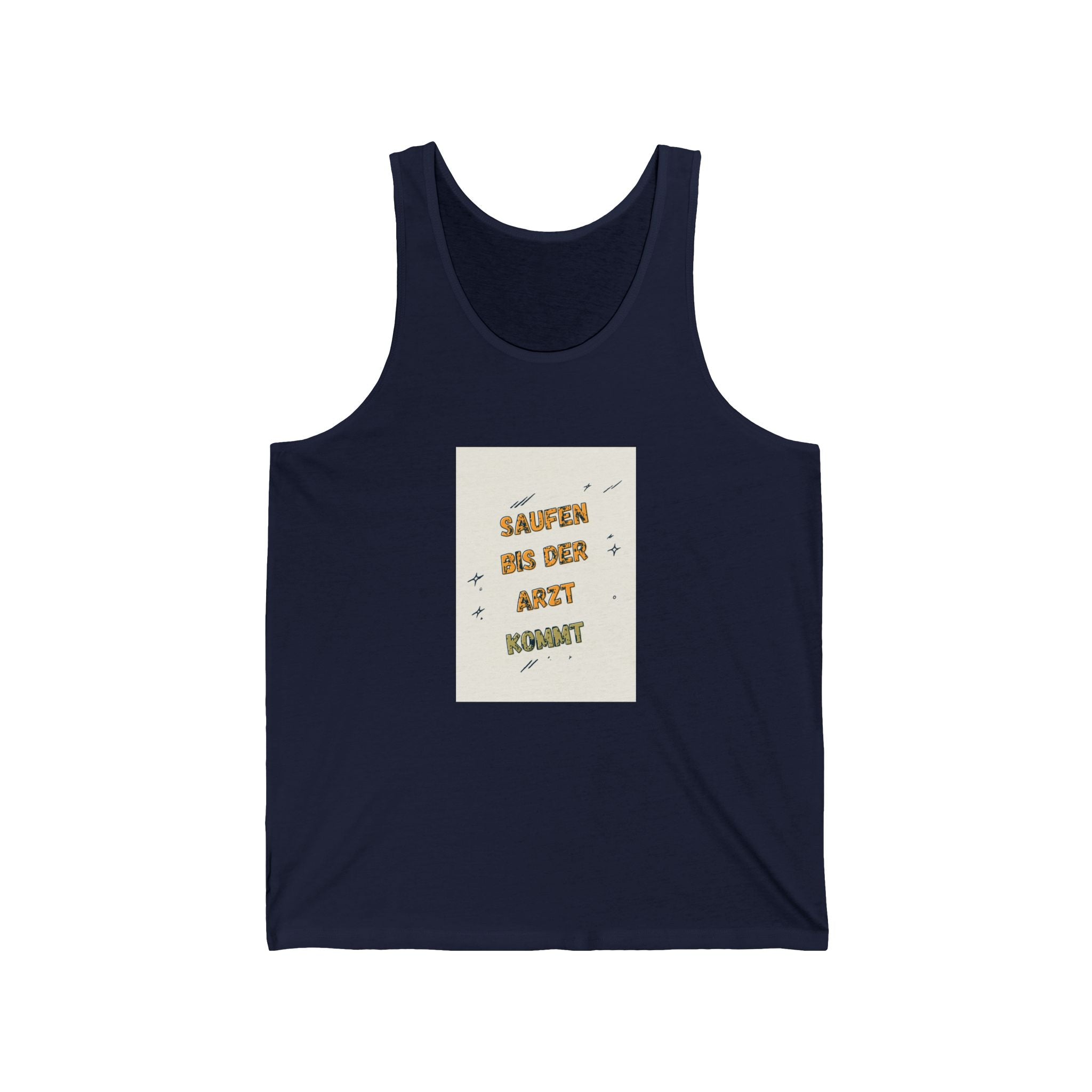 Saufen bis der Arzt kommt – Motiv C – Tanktop (Slim Fit)