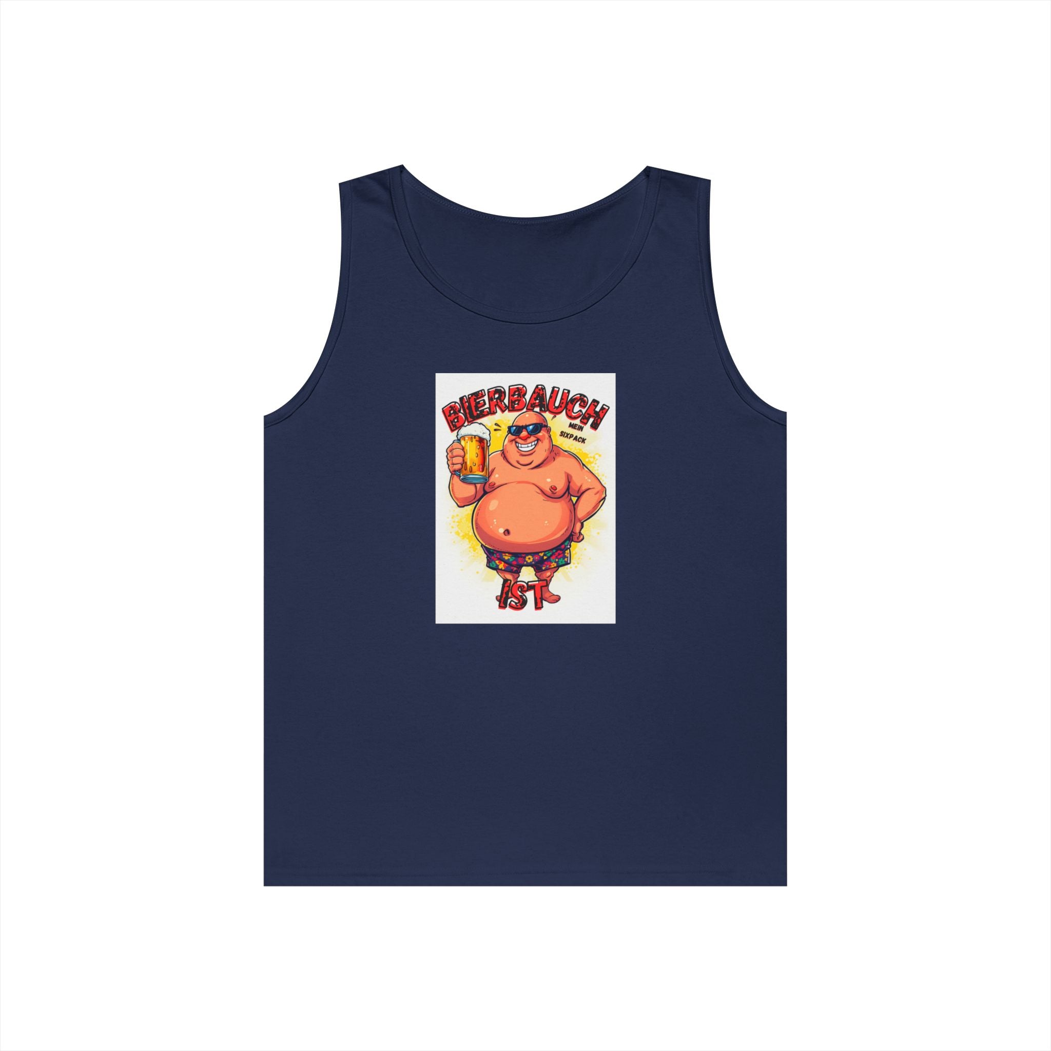 Bierbauch ist mein Sixpack – Cartoon Party-Guy – Tanktop (Heavy)