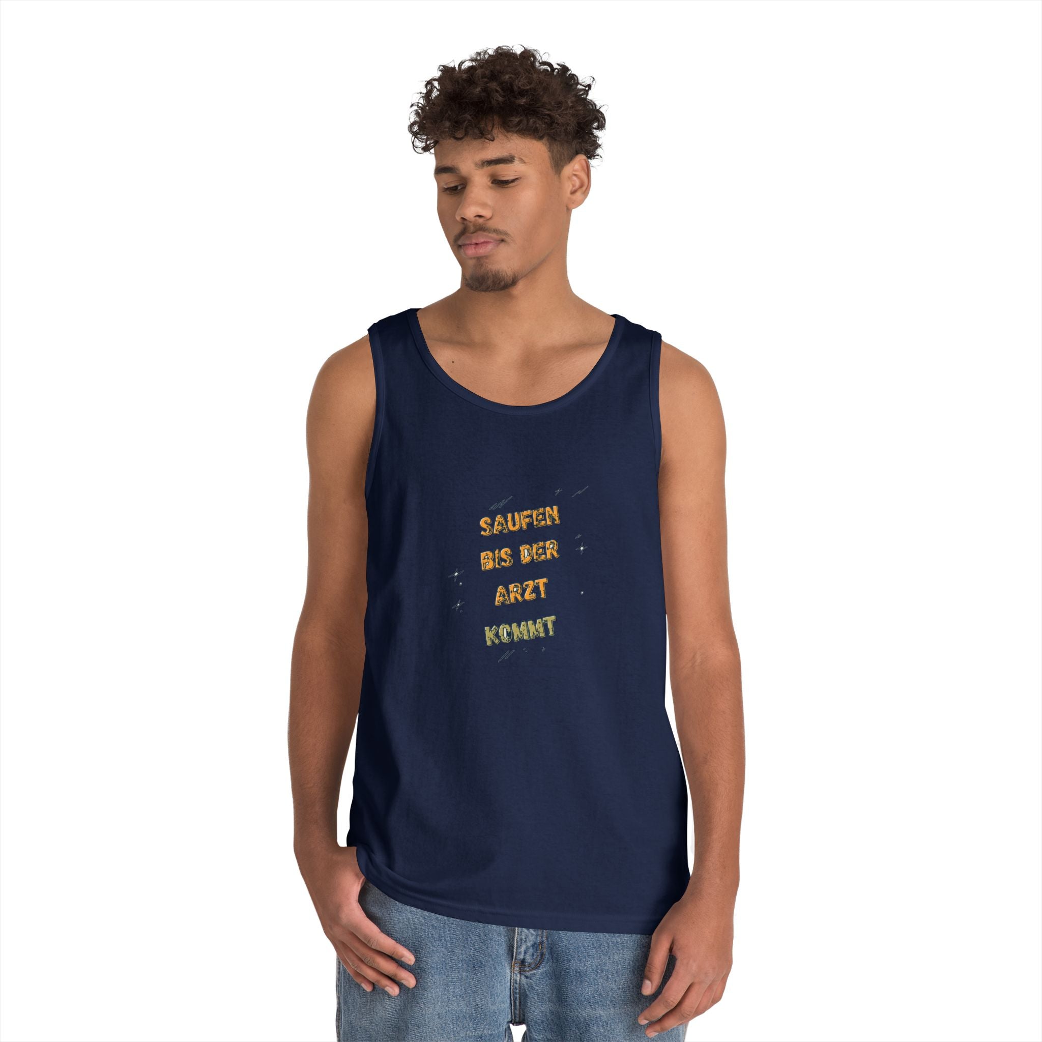 Saufen bis der Arzt kommt – Motiv C – Tanktop (Heavy)