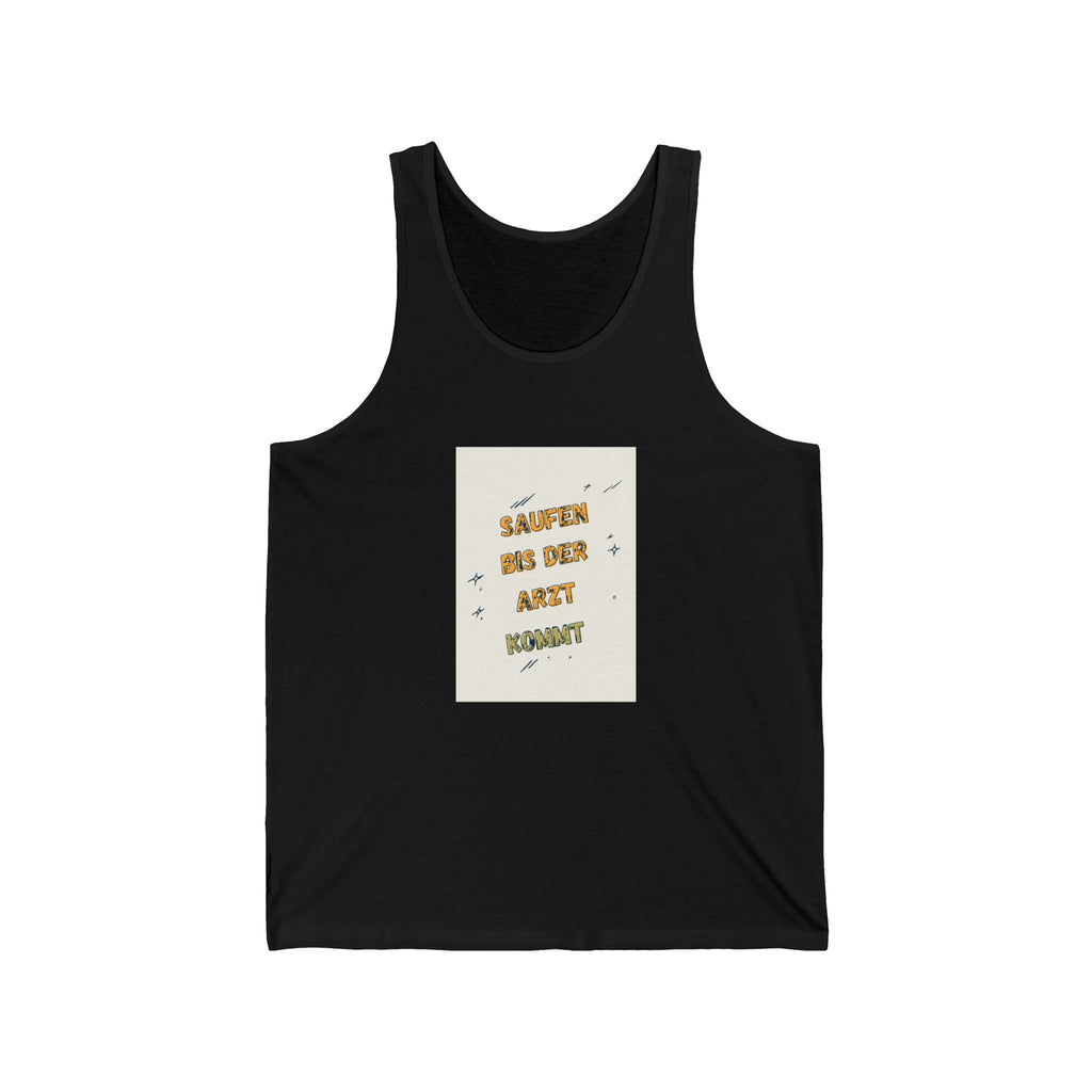 Saufen bis der Arzt kommt – Motiv C – Tanktop (Slim Fit)