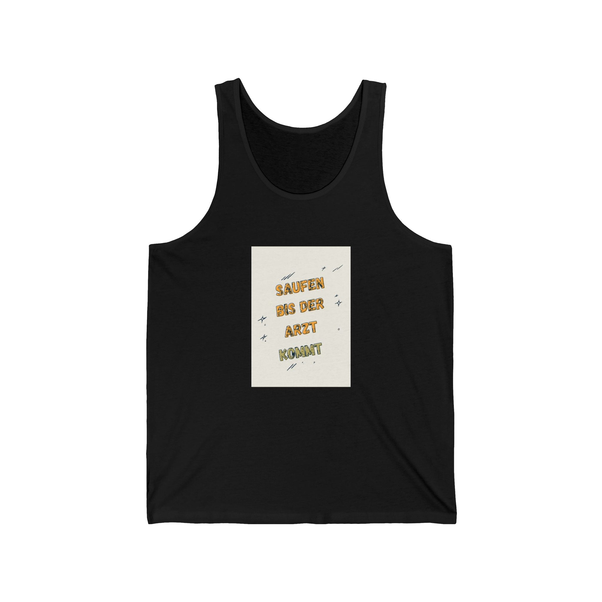 Saufen bis der Arzt kommt – Motiv C – Tanktop (Slim Fit)