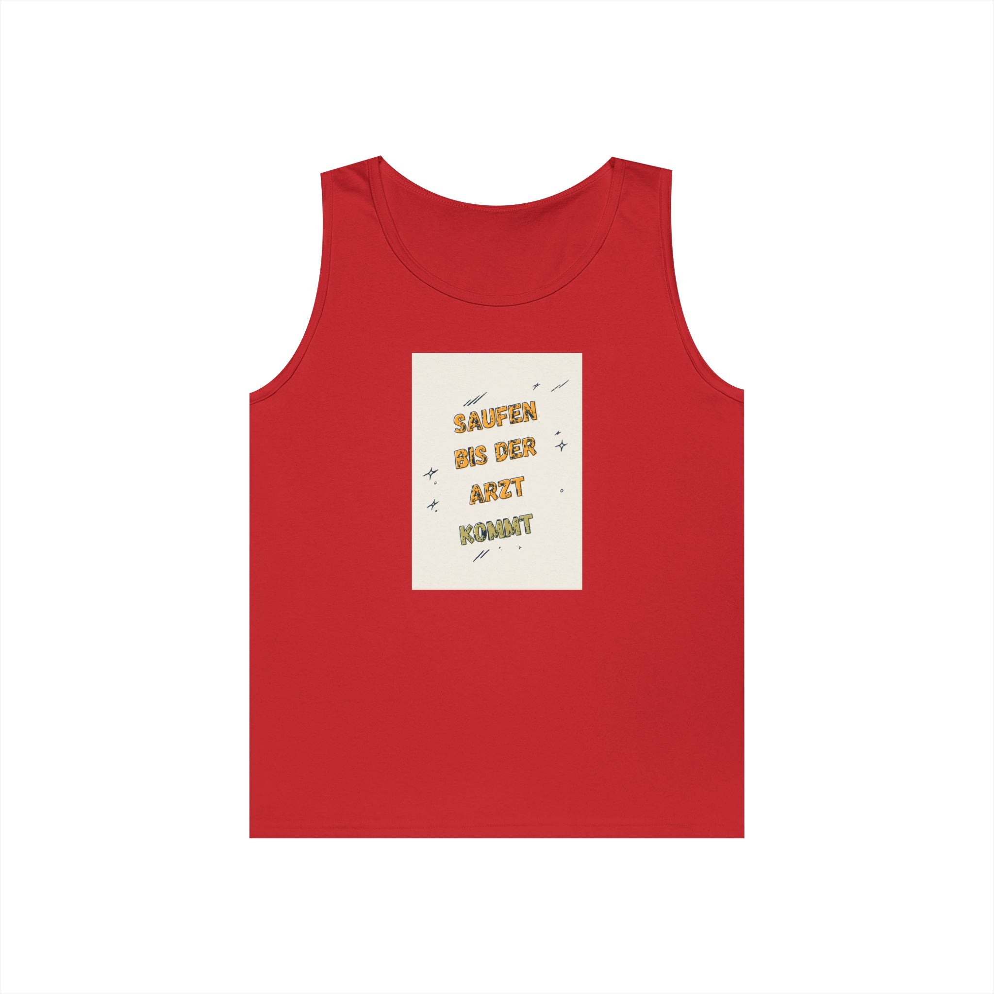 Saufen bis der Arzt kommt – Motiv C – Tanktop (Heavy)