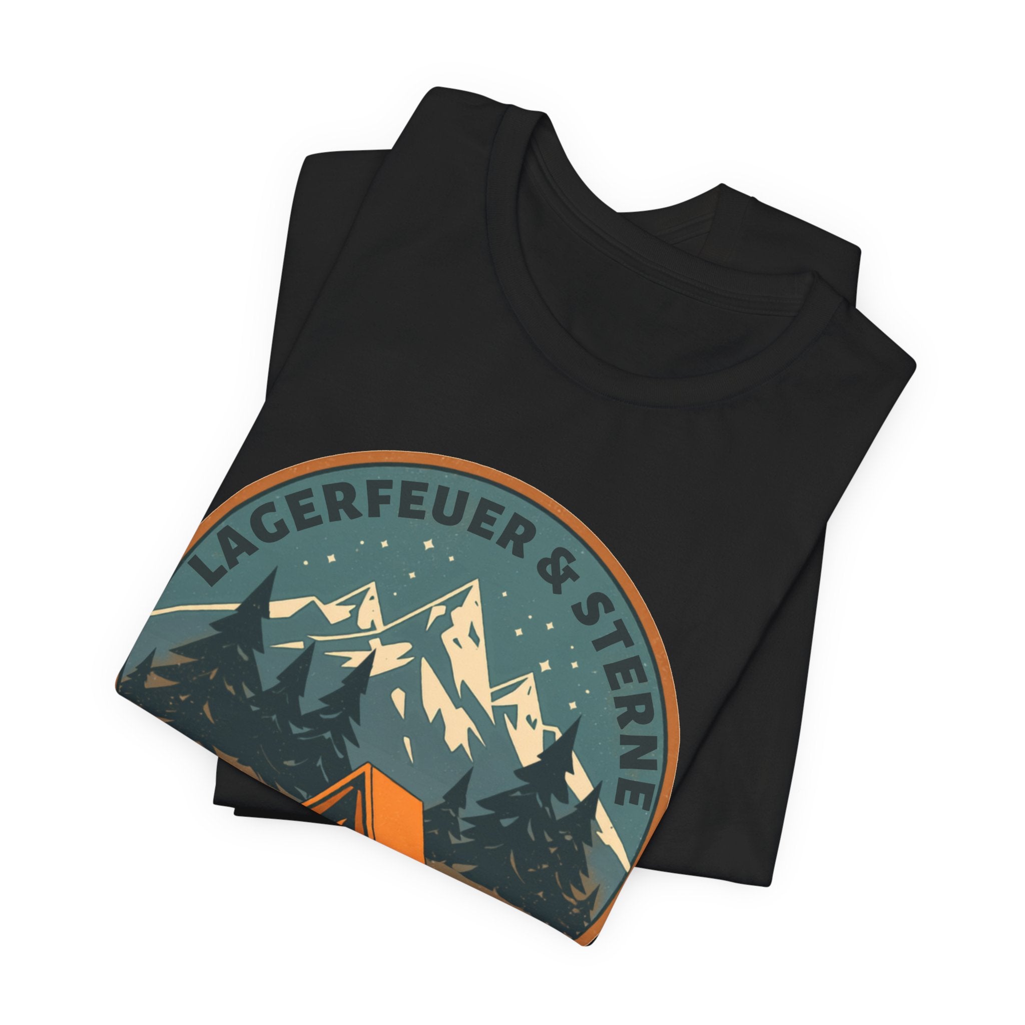 Lagerfeuer & Sterne – Vintage Camping T-Shirt