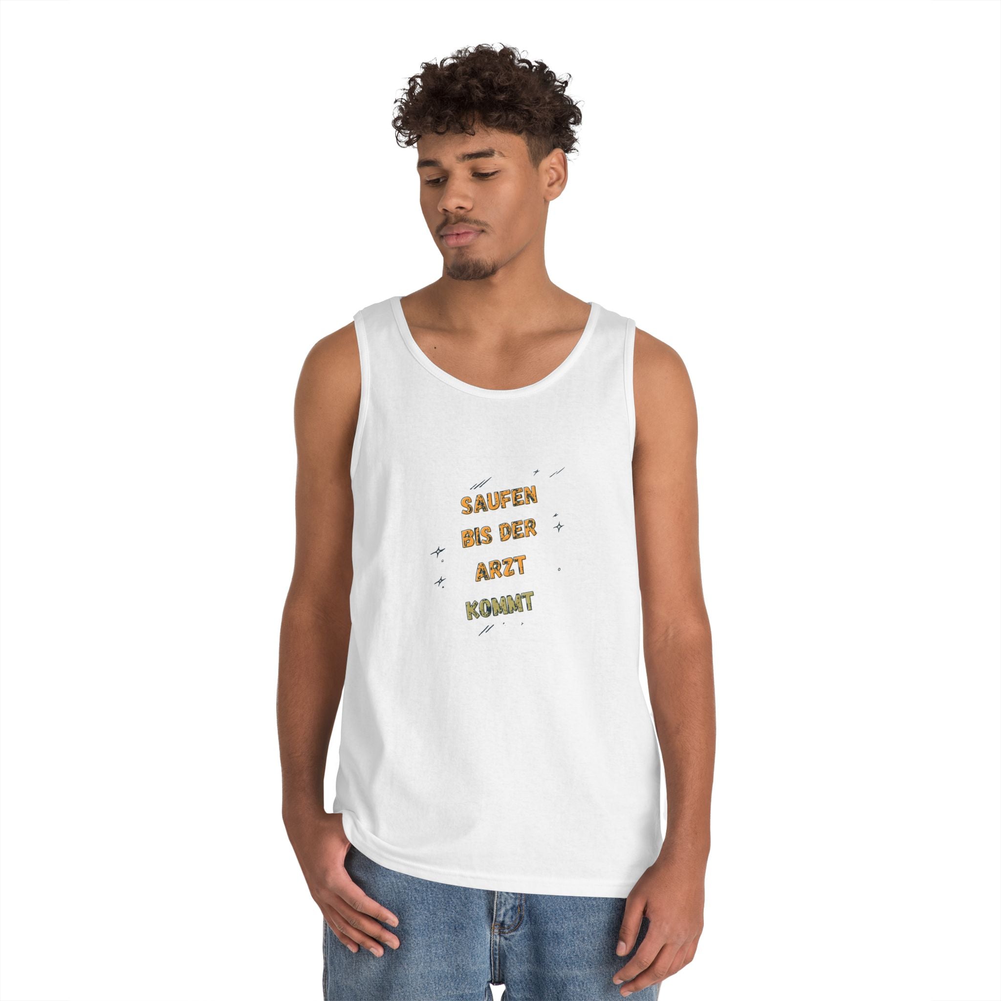 Saufen bis der Arzt kommt – Motiv C – Tanktop (Heavy)
