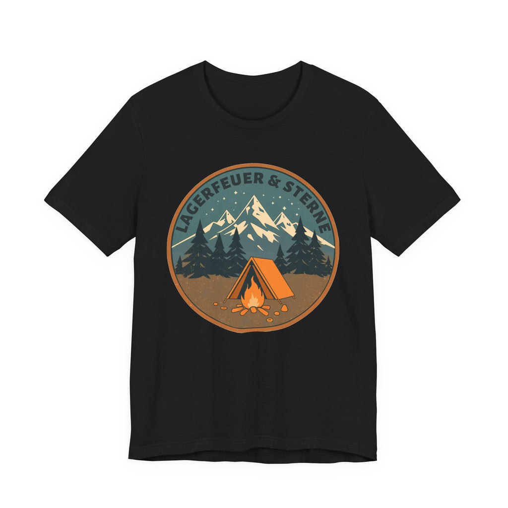 Lagerfeuer & Sterne – Vintage Camping T-Shirt